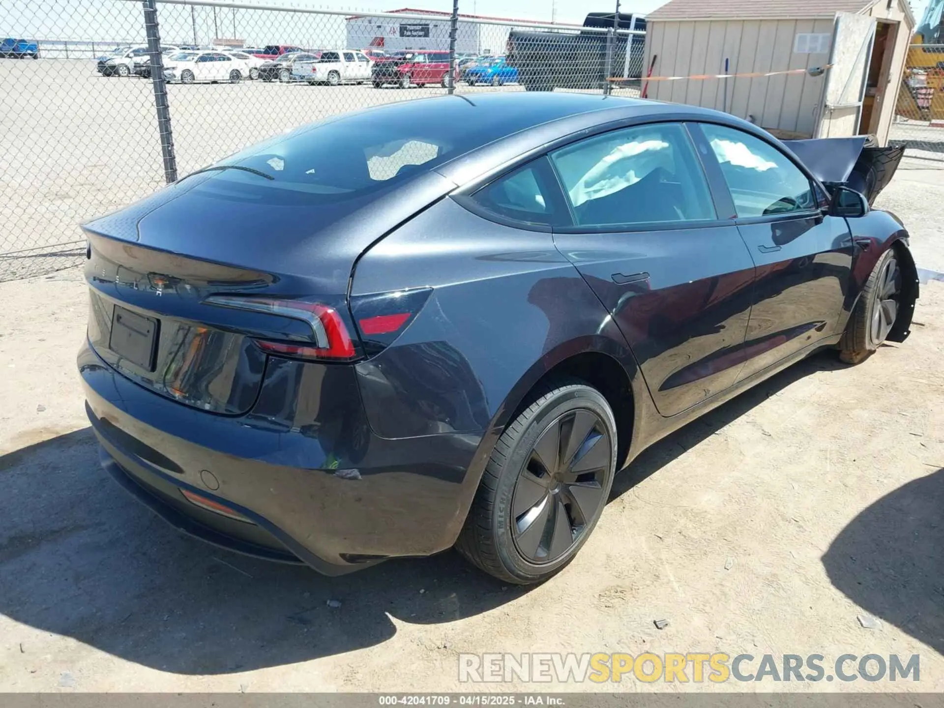 4 Photograph of a damaged car 5YJ3E1EA6SF939292 TESLA MODEL 3 2025