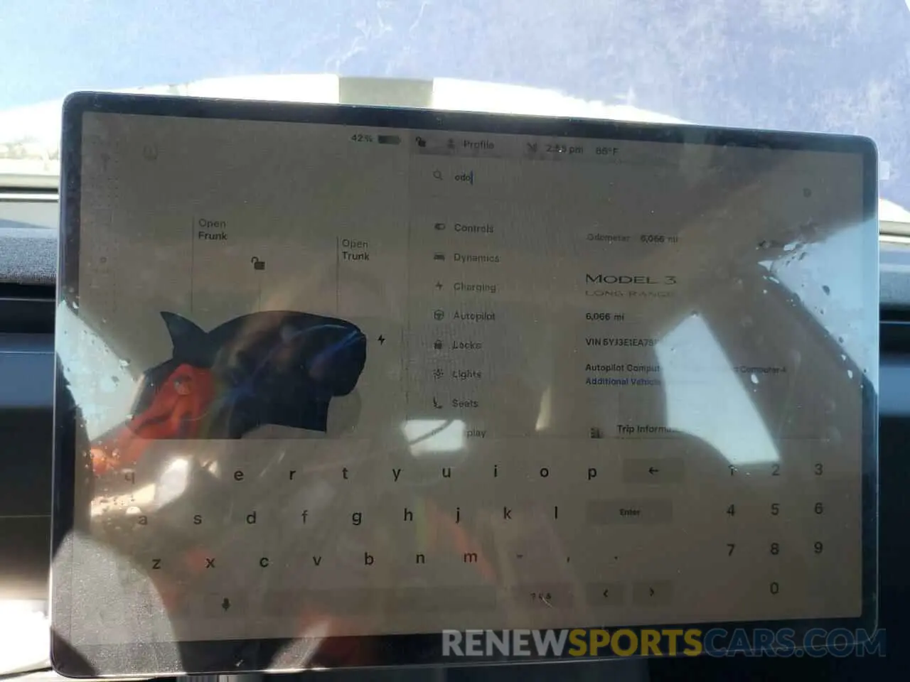 9 Photograph of a damaged car 5YJ3E1EA7SF882228 TESLA MODEL 3 2025