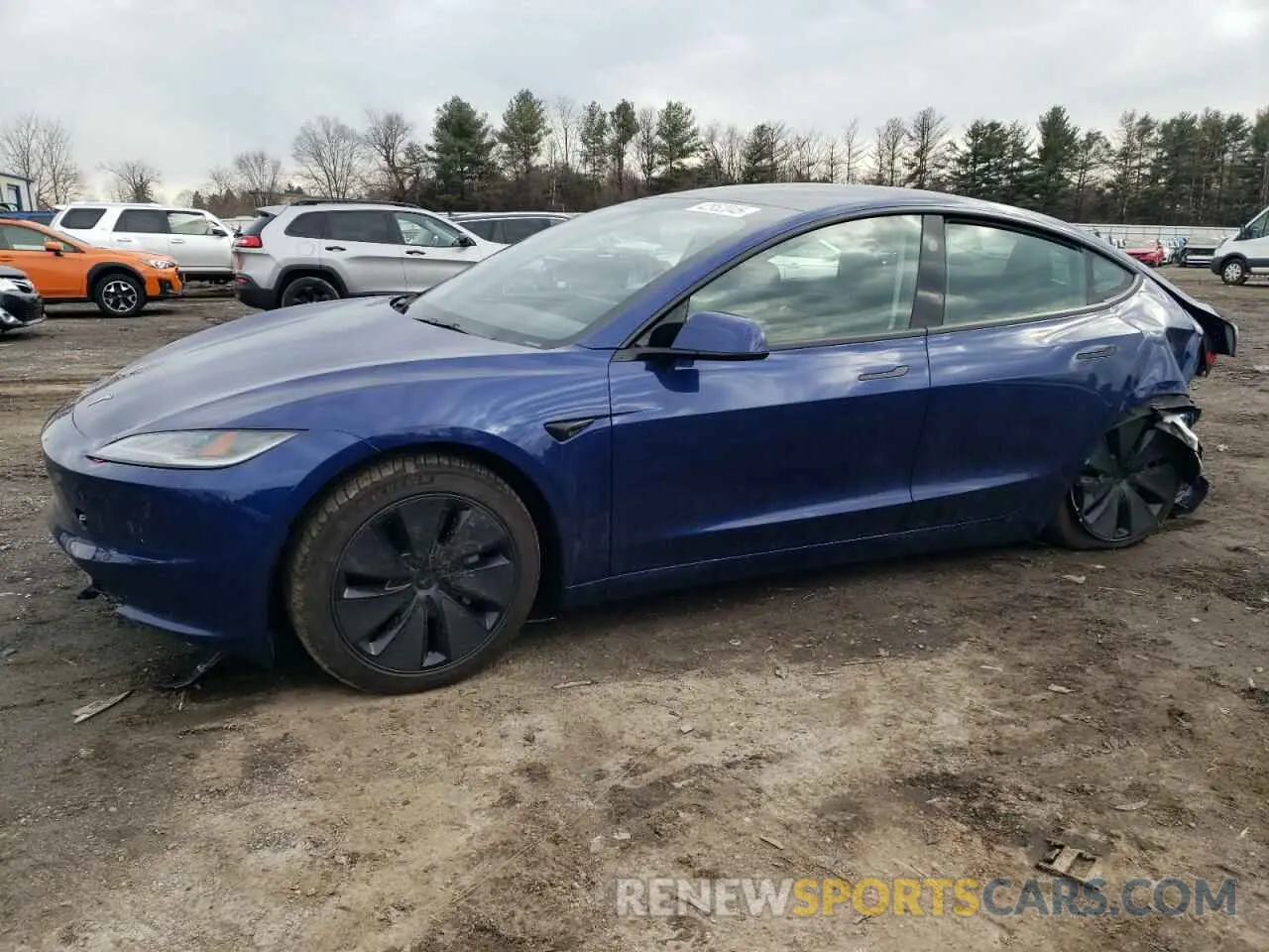 1 Photograph of a damaged car 5YJ3E1EA7SF889678 TESLA MODEL 3 2025