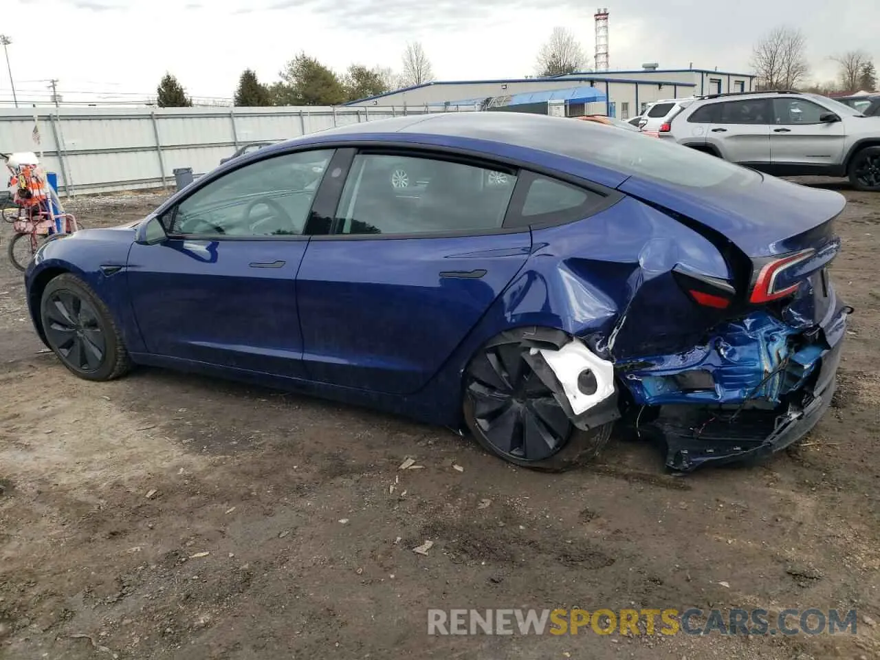 2 Photograph of a damaged car 5YJ3E1EA7SF889678 TESLA MODEL 3 2025