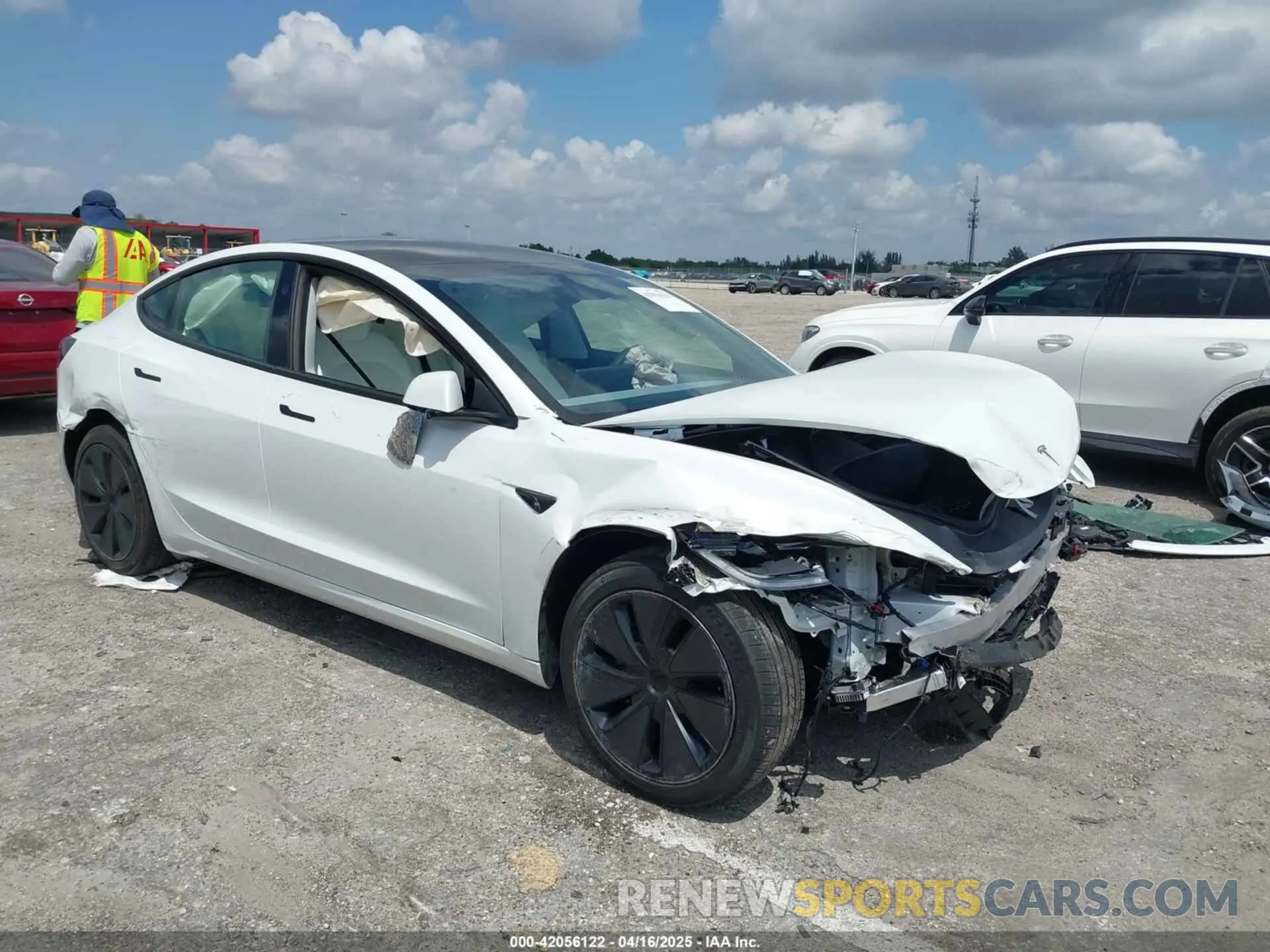 1 Photograph of a damaged car 5YJ3E1EA7SF903675 TESLA MODEL 3 2025