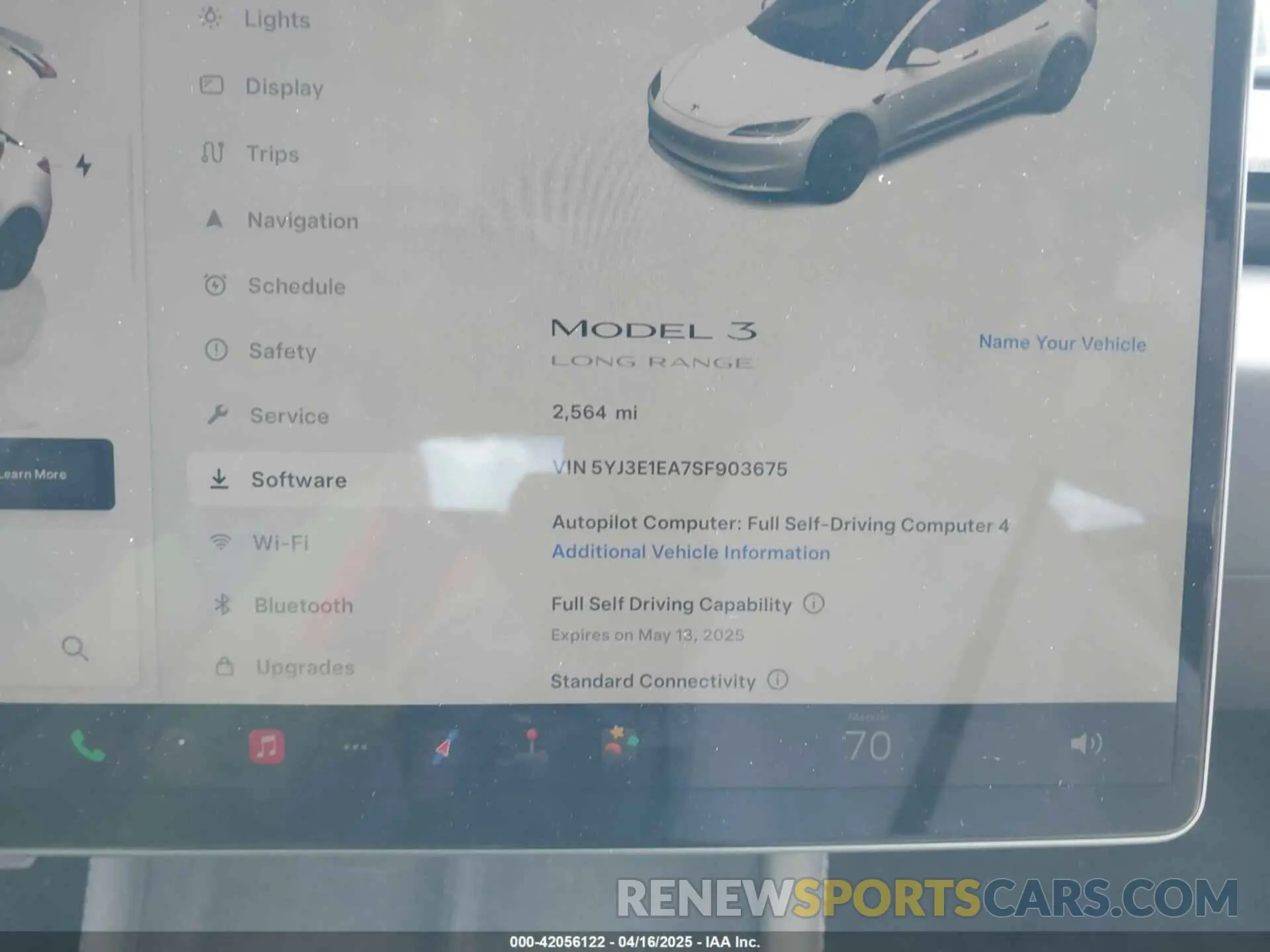 7 Photograph of a damaged car 5YJ3E1EA7SF903675 TESLA MODEL 3 2025