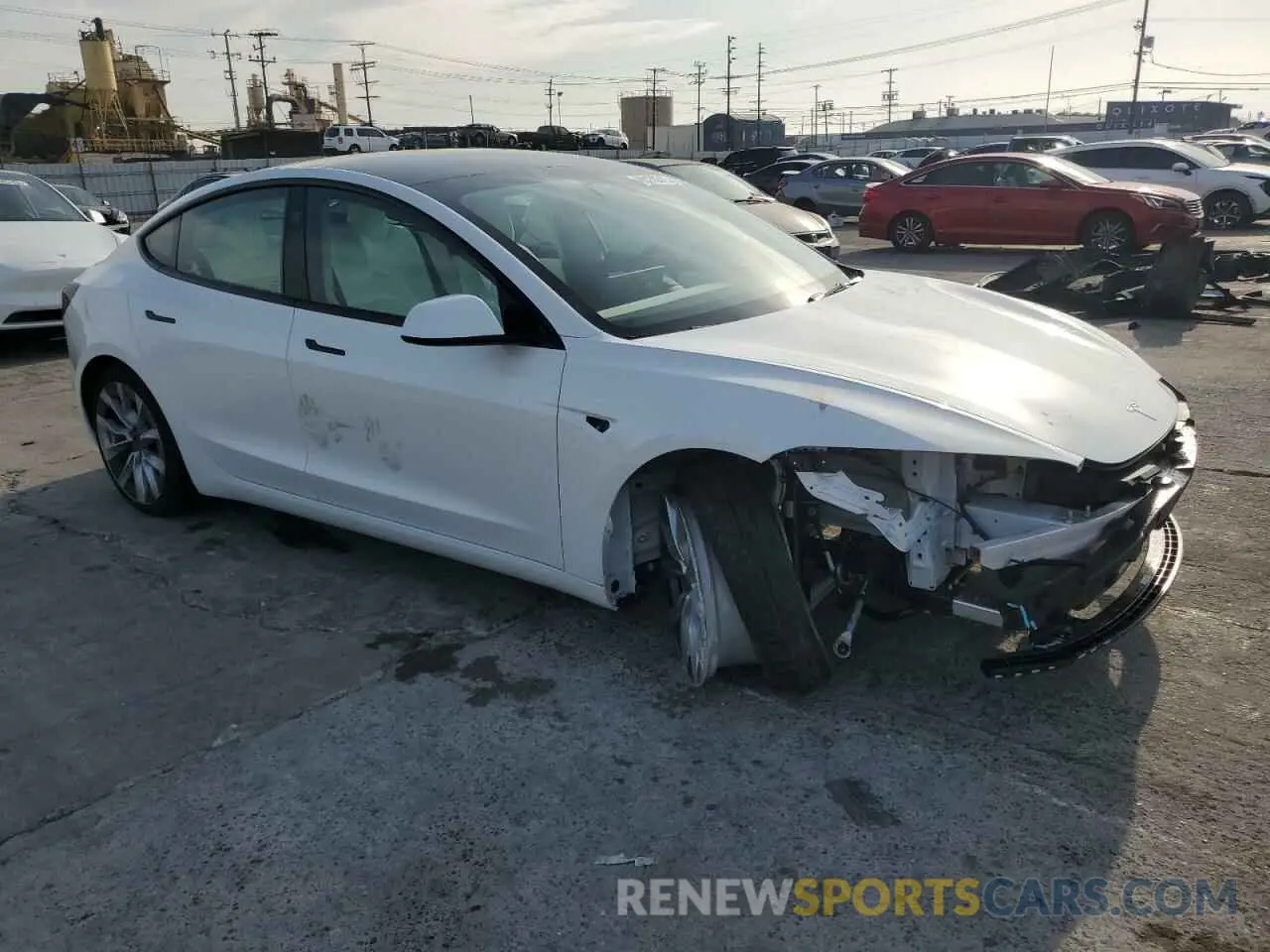 4 Photograph of a damaged car 5YJ3E1EA8SF886398 TESLA MODEL 3 2025