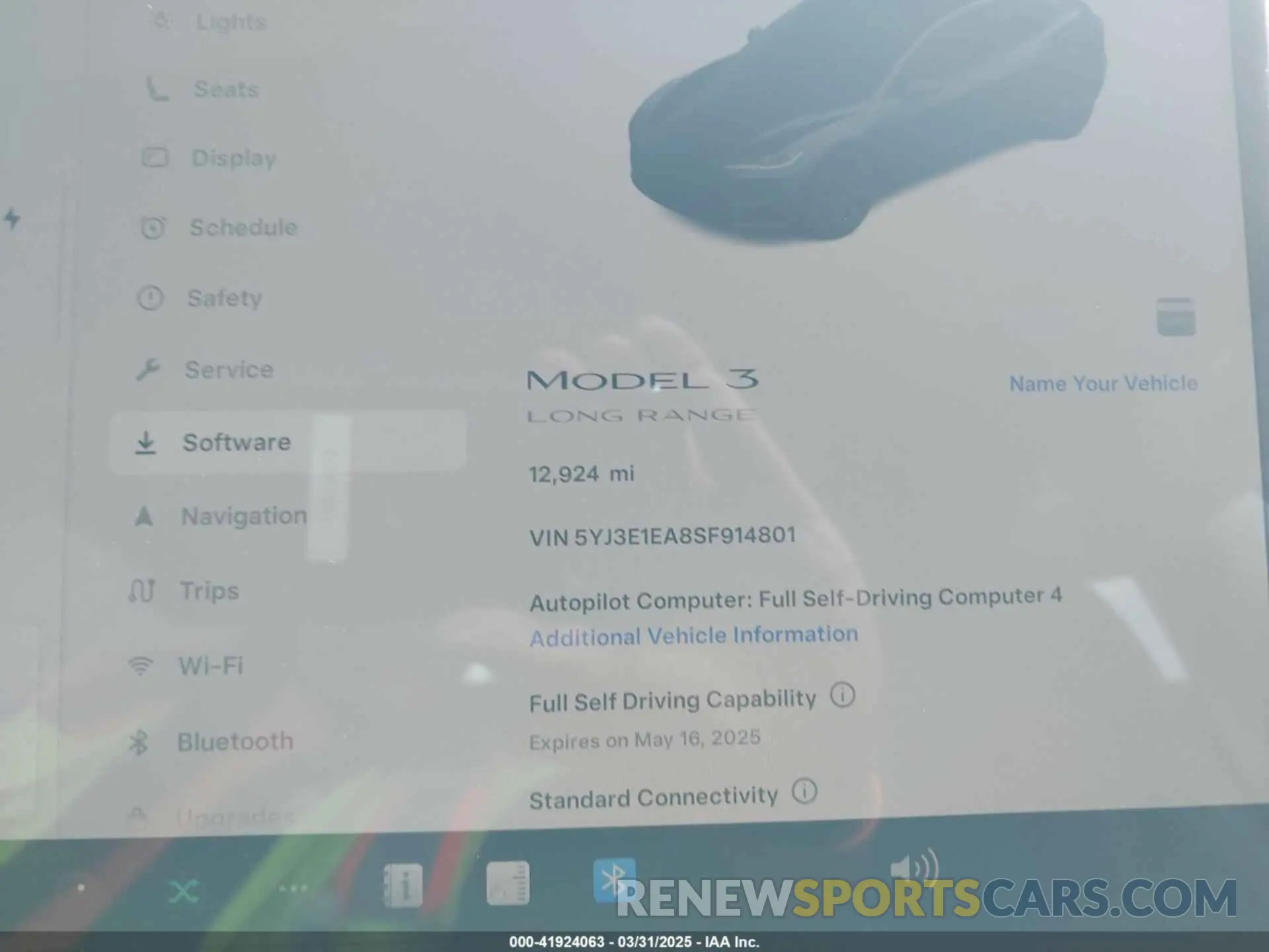 7 Photograph of a damaged car 5YJ3E1EA8SF914801 TESLA MODEL 3 2025