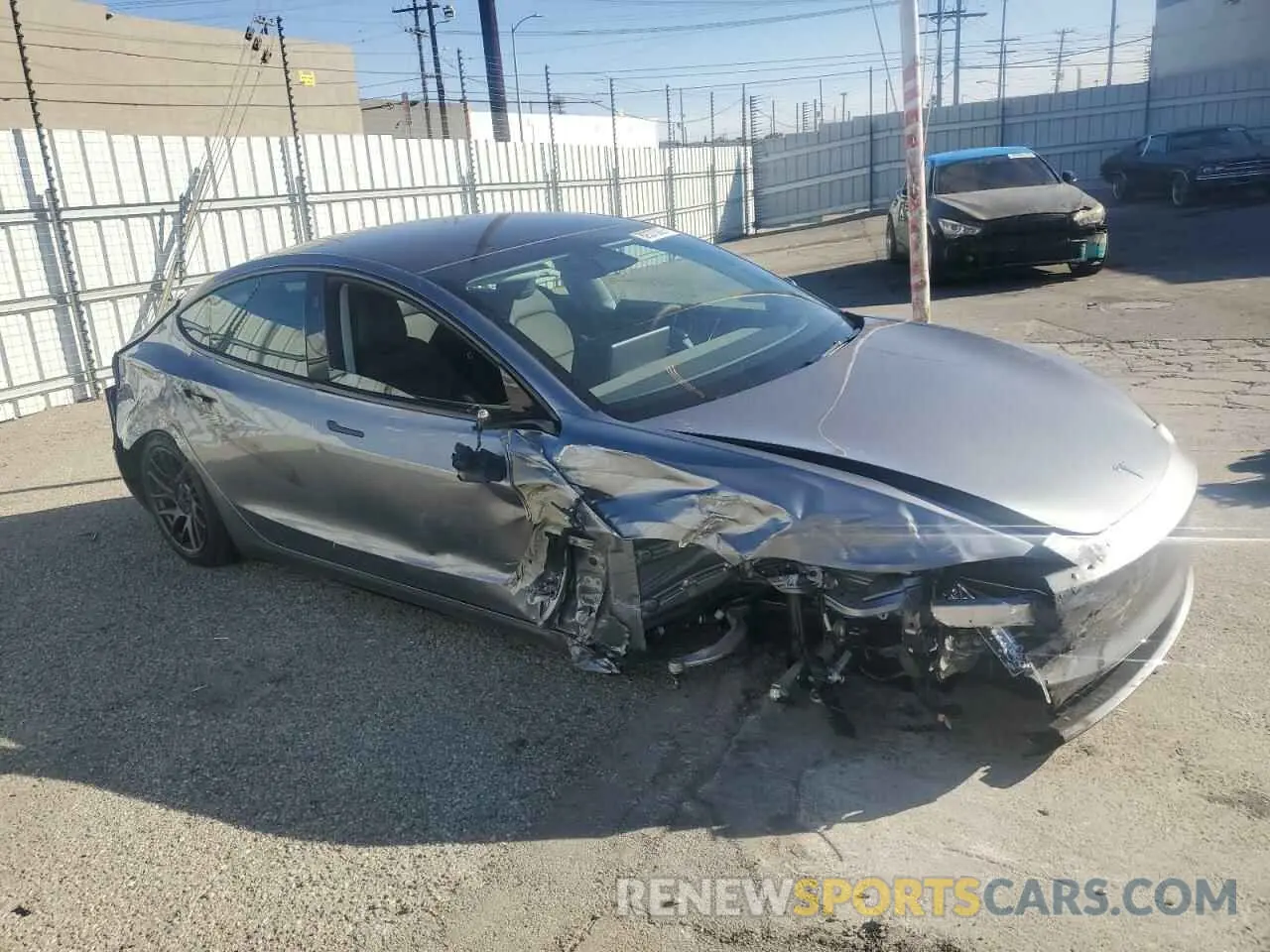 4 Photograph of a damaged car 5YJ3E1EA8SF927015 TESLA MODEL 3 2025