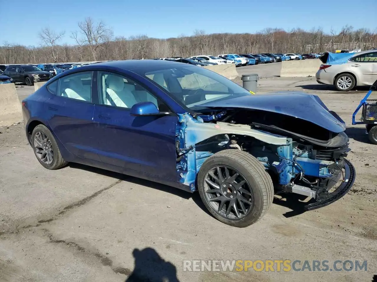 4 Photograph of a damaged car 5YJ3E1EA9SF903953 TESLA MODEL 3 2025