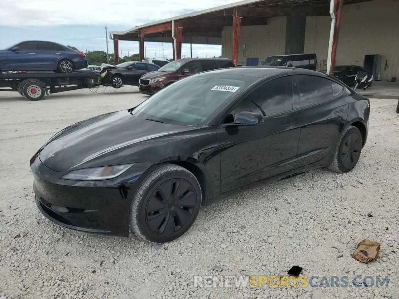 1 Photograph of a damaged car 5YJ3E1EA9SF904844 TESLA MODEL 3 2025