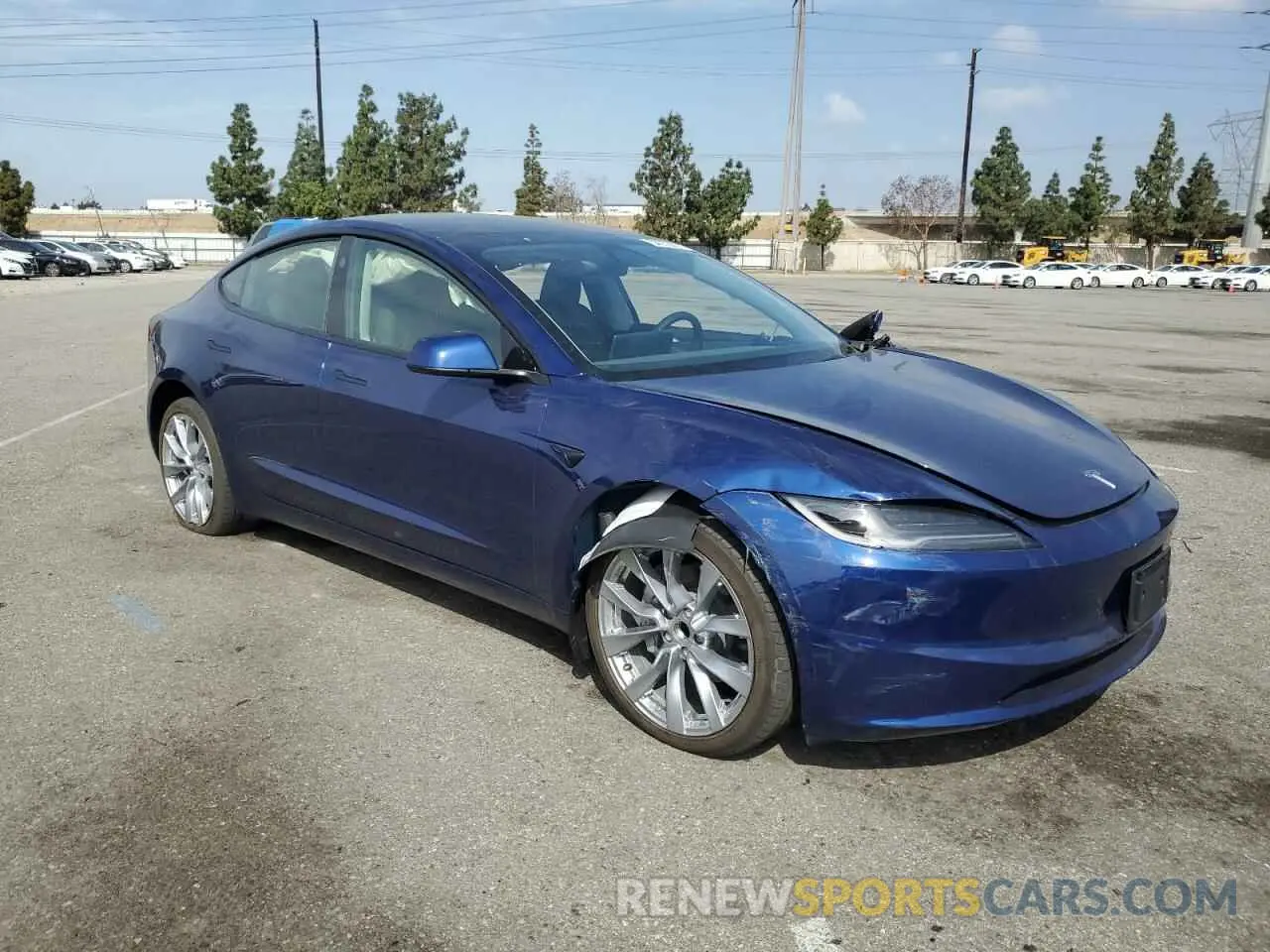 4 Photograph of a damaged car 5YJ3E1EA9SF968706 TESLA MODEL 3 2025