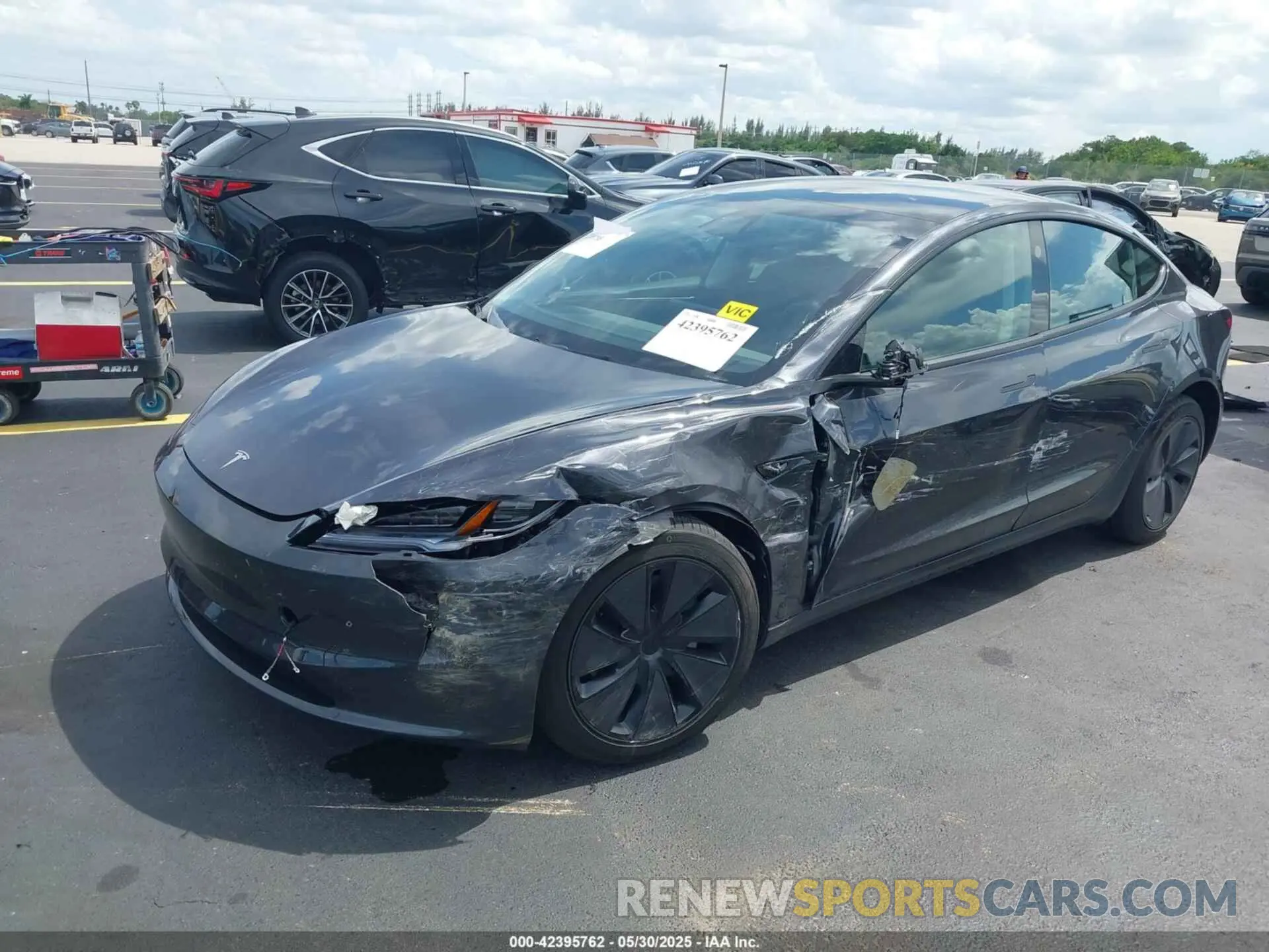 2 Photograph of a damaged car 5YJ3E1EA9SF987532 TESLA MODEL 3 2025