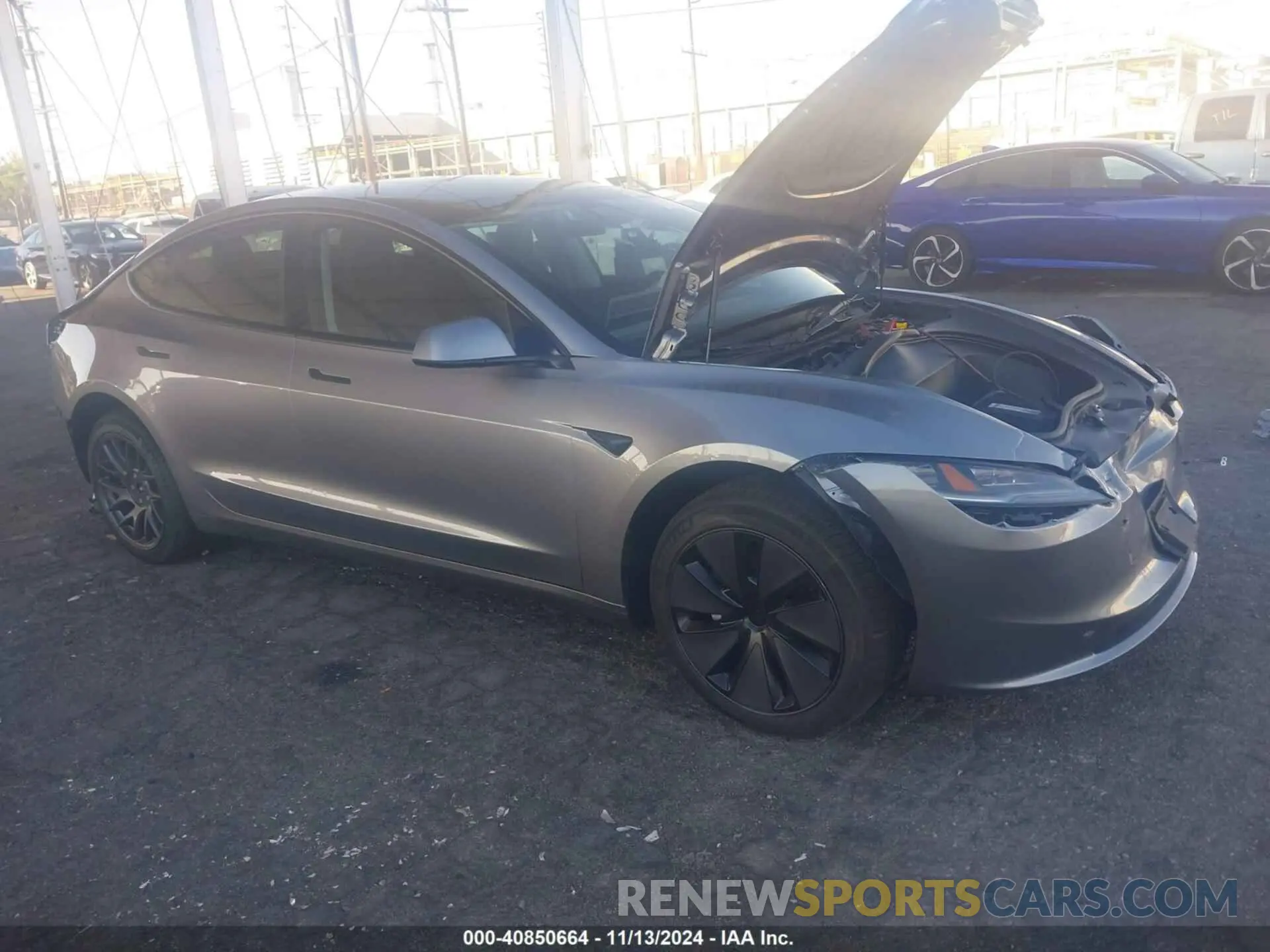 1 Photograph of a damaged car 5YJ3E1EAXSF879016 TESLA MODEL 3 2025