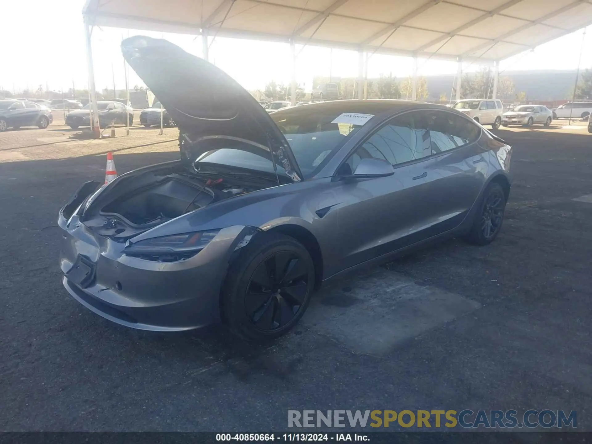 2 Photograph of a damaged car 5YJ3E1EAXSF879016 TESLA MODEL 3 2025