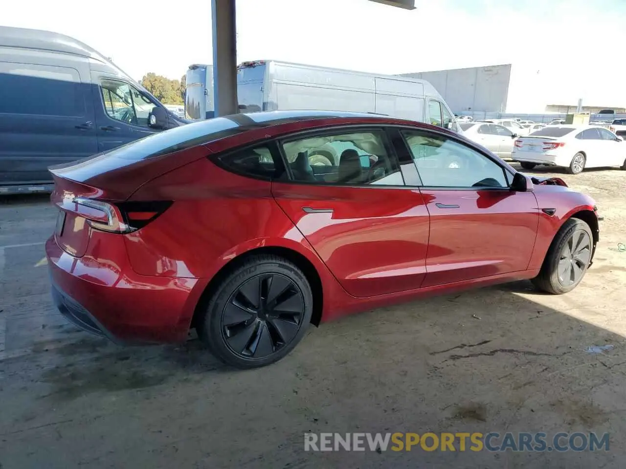 3 Photograph of a damaged car 5YJ3E1EAXSF907591 TESLA MODEL 3 2025
