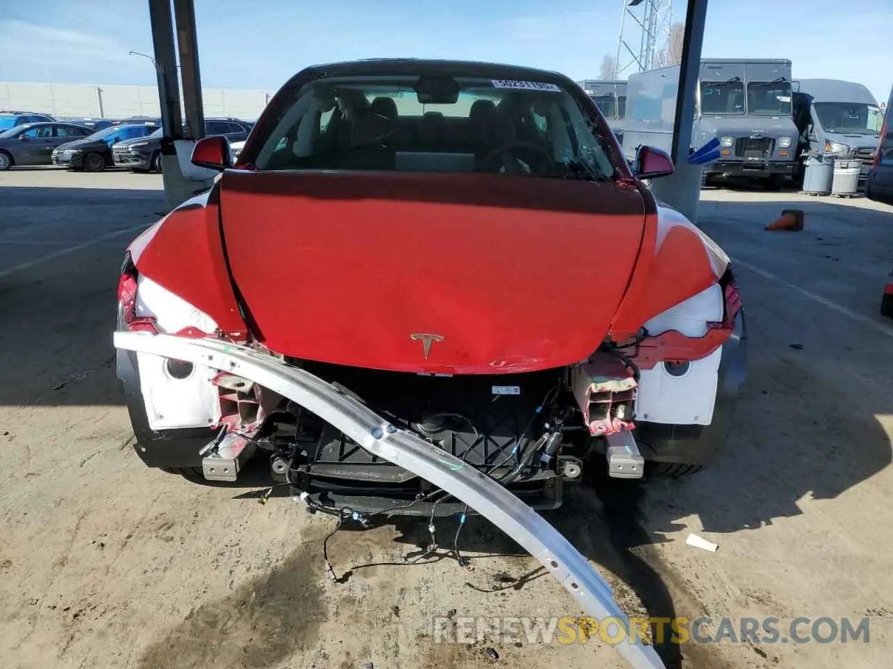 5 Photograph of a damaged car 5YJ3E1EAXSF907591 TESLA MODEL 3 2025