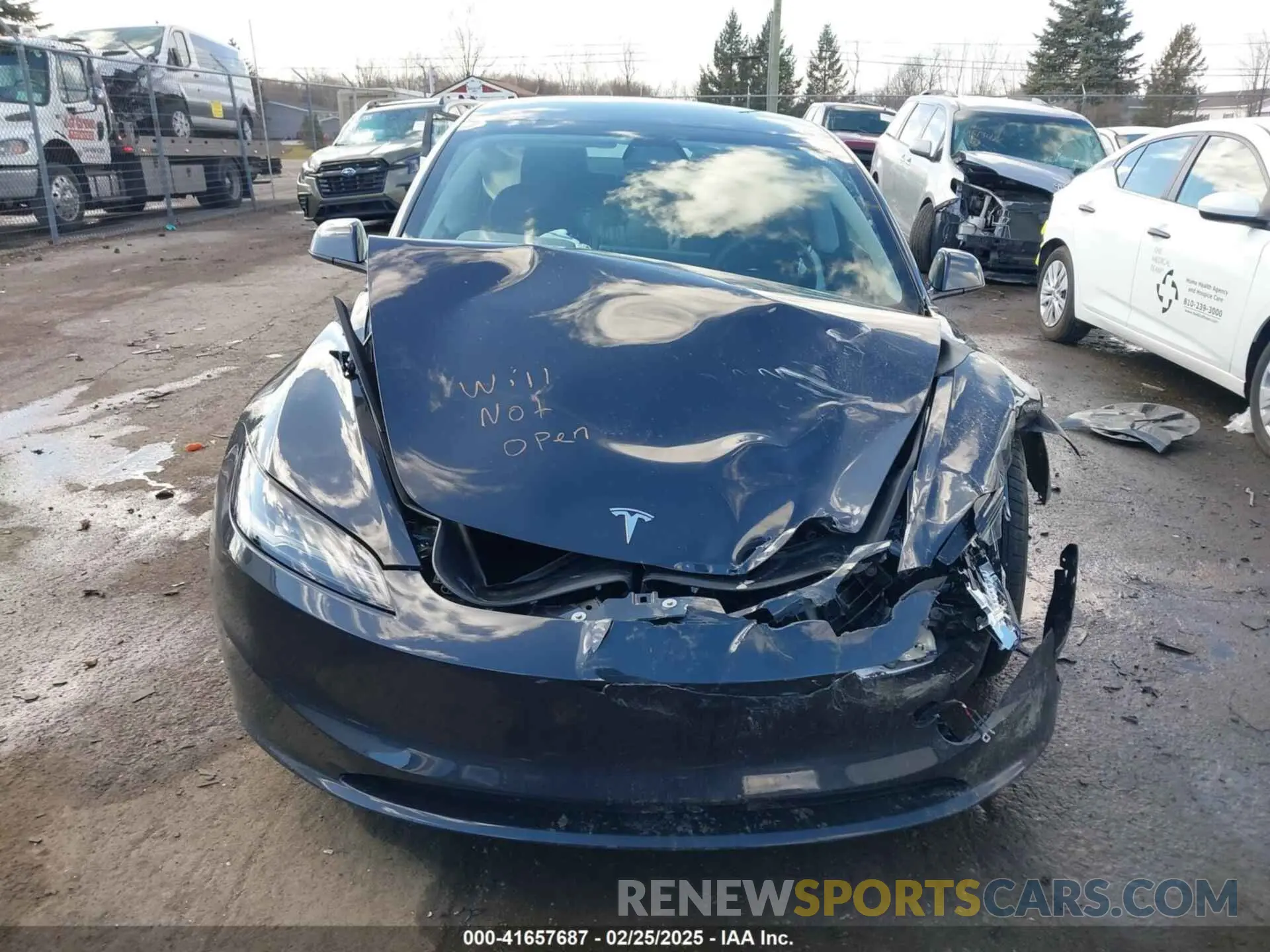 12 Photograph of a damaged car 5YJ3E1EAXSF932832 TESLA MODEL 3 2025