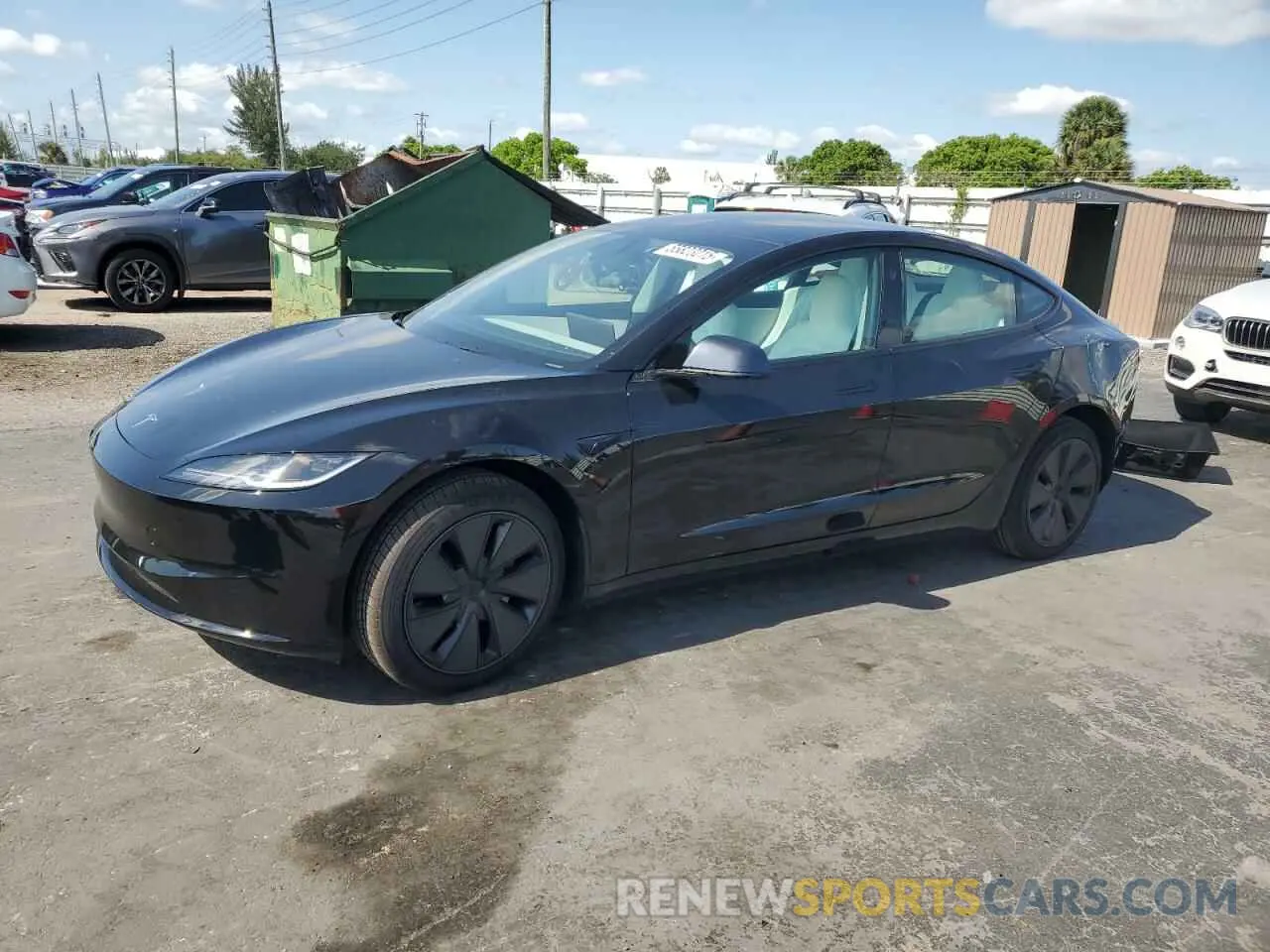 1 Photograph of a damaged car 5YJ3E1EAXSF934676 TESLA MODEL 3 2025
