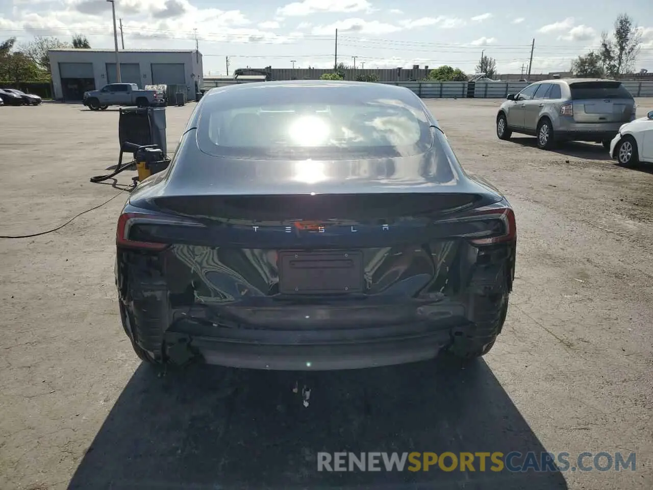 6 Photograph of a damaged car 5YJ3E1EAXSF934676 TESLA MODEL 3 2025
