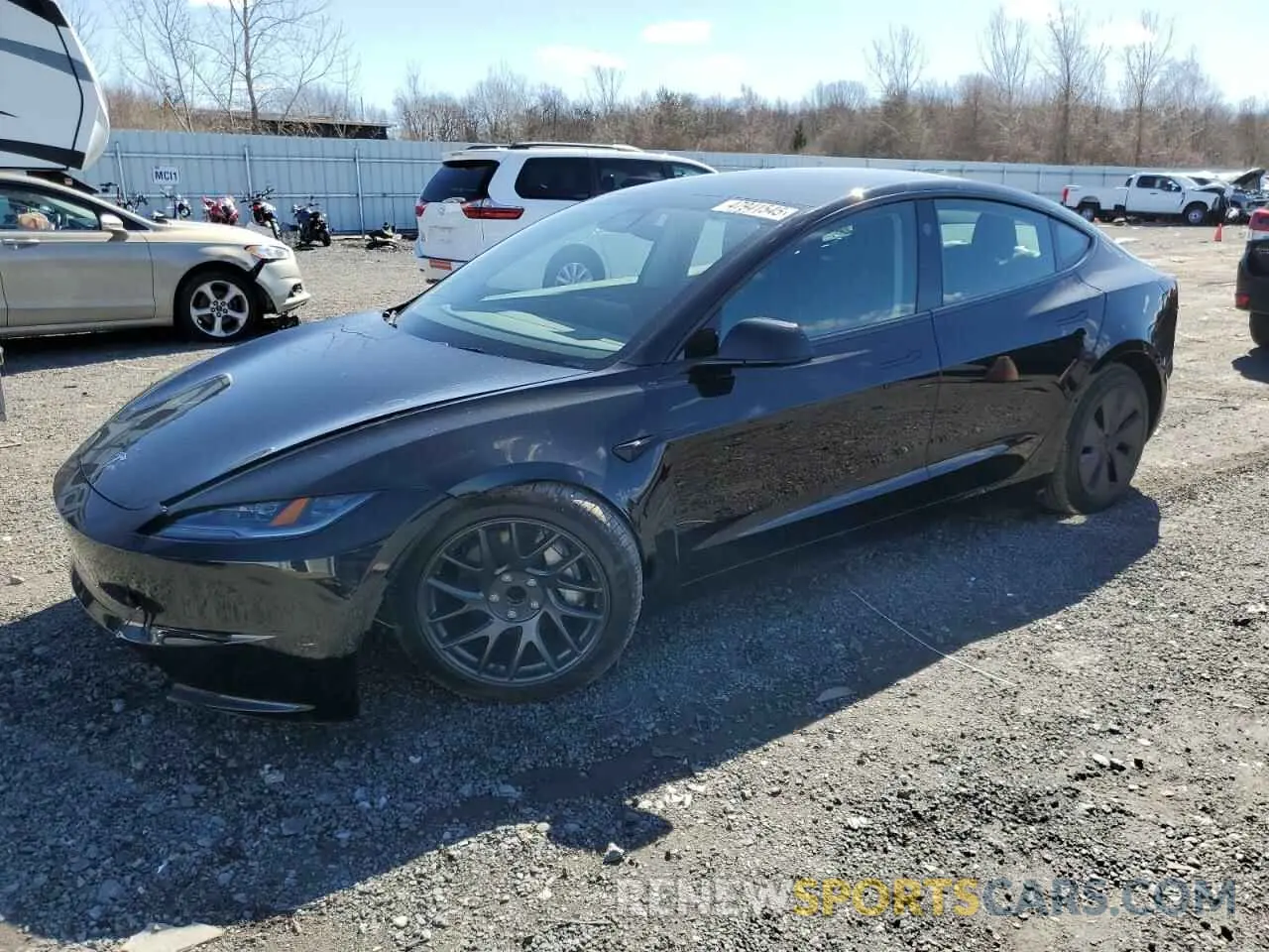 1 Photograph of a damaged car 5YJ3E1EAXSF935083 TESLA MODEL 3 2025