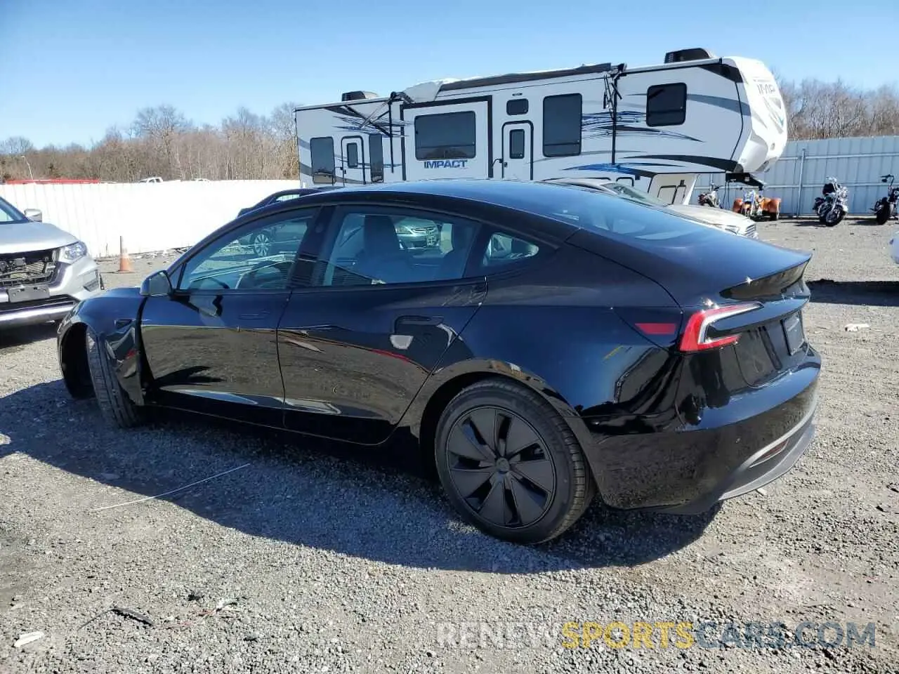 2 Photograph of a damaged car 5YJ3E1EAXSF935083 TESLA MODEL 3 2025