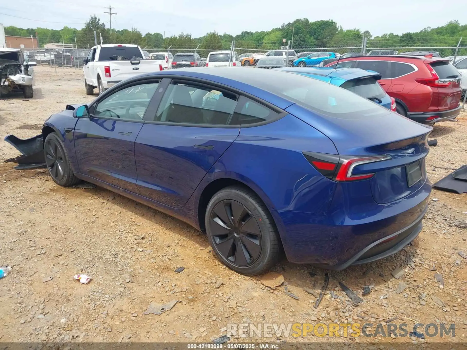 3 Photograph of a damaged car 5YJ3E1EAXSF976457 TESLA MODEL 3 2025