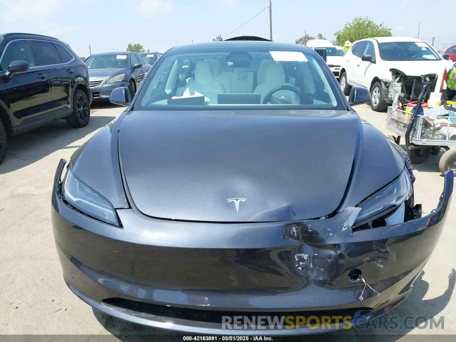 12 Photograph of a damaged car 5YJ3E1EAXSF983053 TESLA MODEL 3 2025