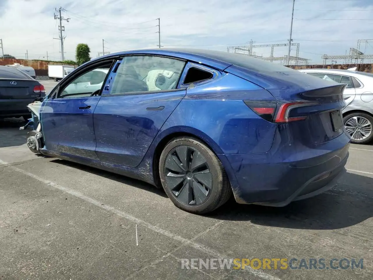 2 Photograph of a damaged car 5YJ3E1EB0SF885612 TESLA MODEL 3 2025