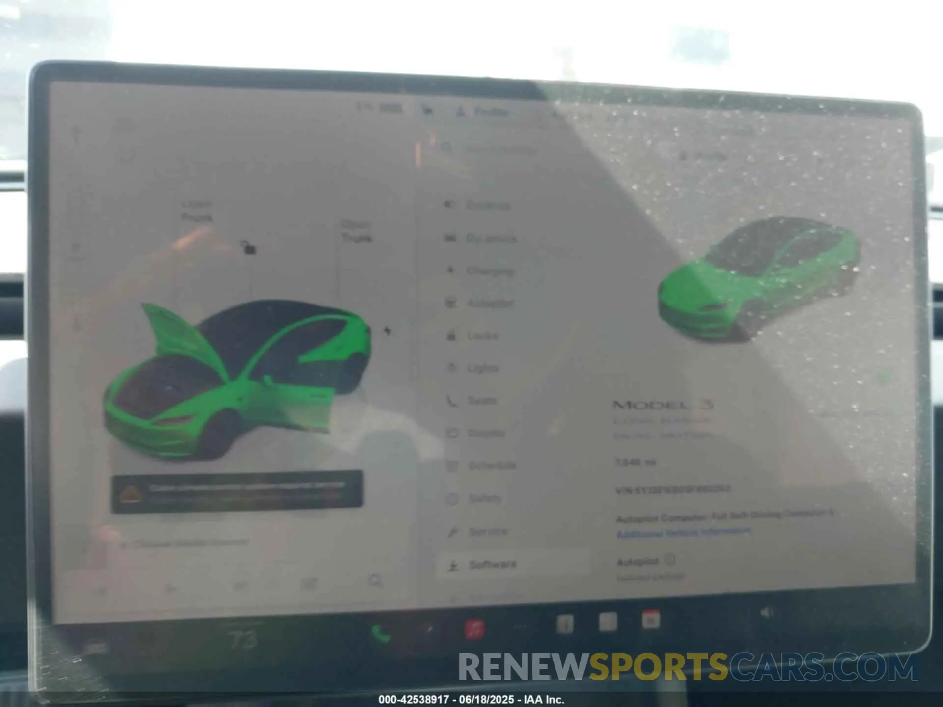 7 Photograph of a damaged car 5YJ3E1EB0SF892253 TESLA MODEL 3 2025