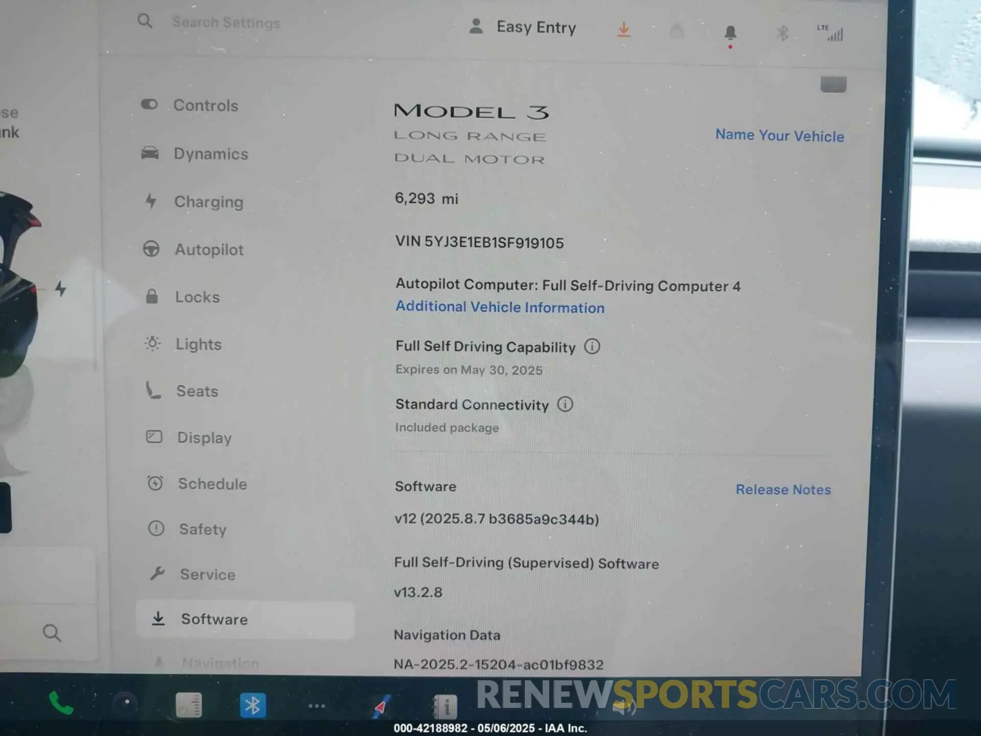 7 Photograph of a damaged car 5YJ3E1EB1SF919105 TESLA MODEL 3 2025