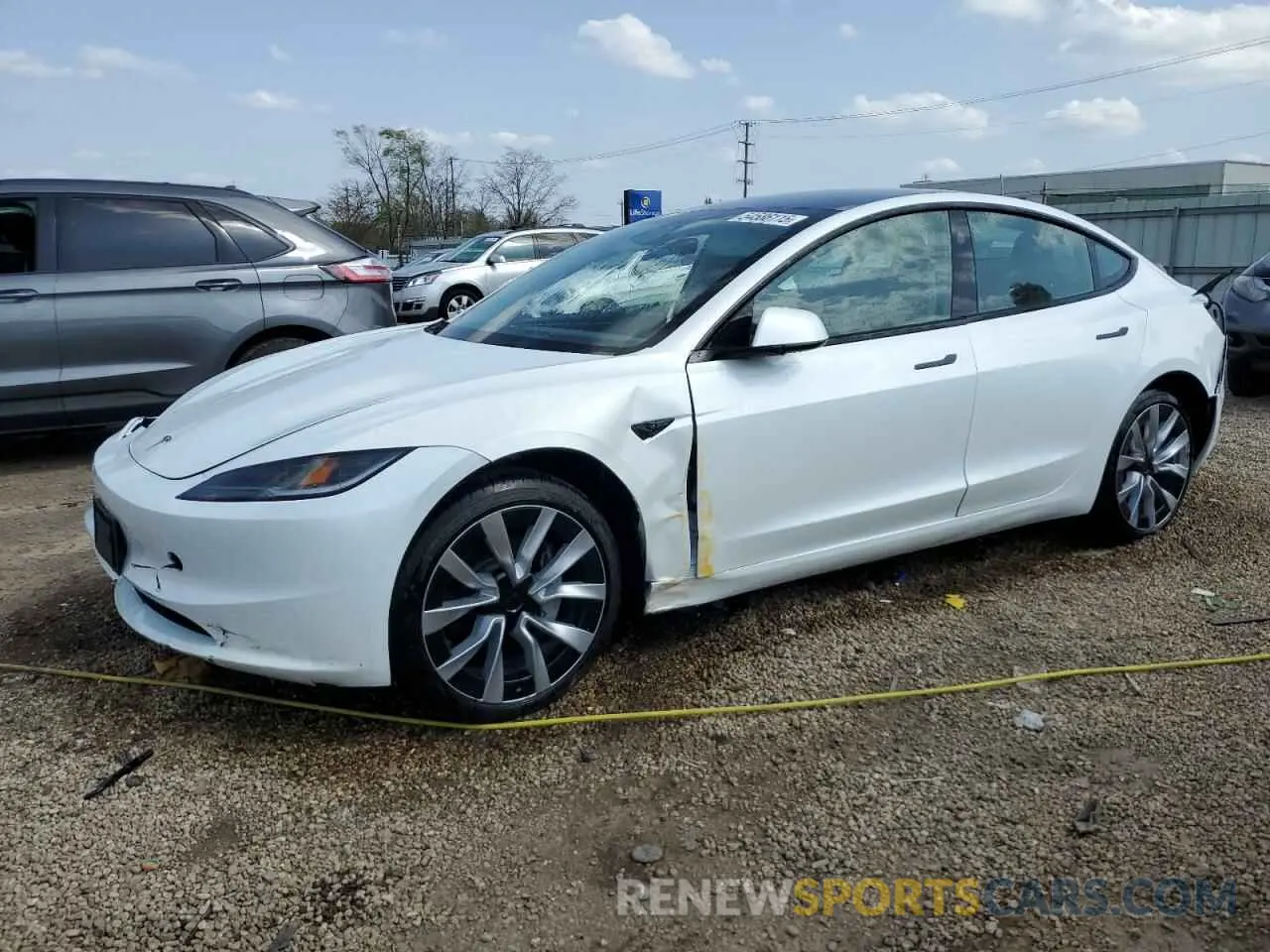 1 Photograph of a damaged car 5YJ3E1EB1SF962360 TESLA MODEL 3 2025