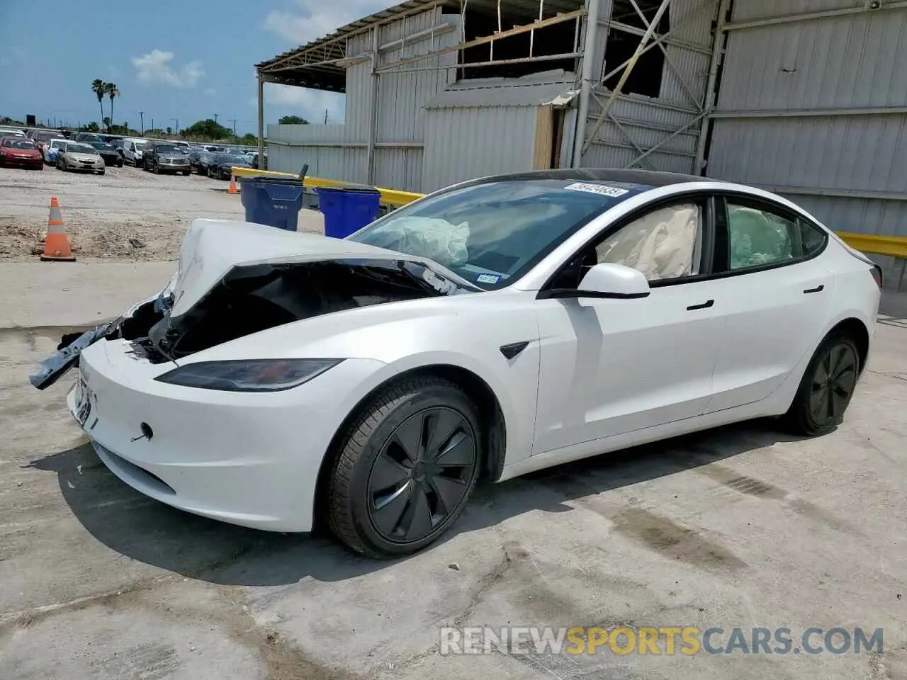 1 Photograph of a damaged car 5YJ3E1EB2SF882842 TESLA MODEL 3 2025