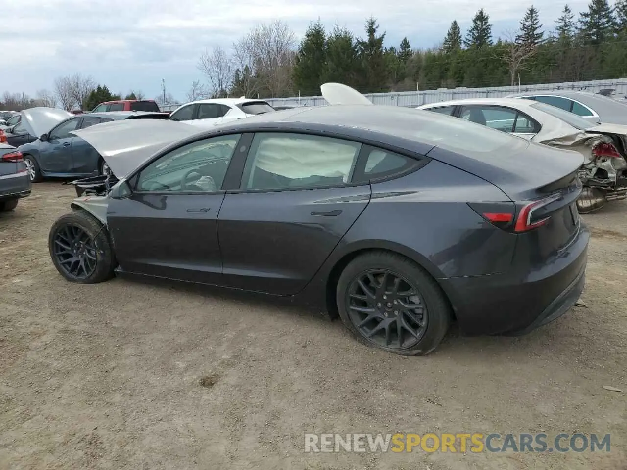 2 Photograph of a damaged car 5YJ3E1EB2SF884851 TESLA MODEL 3 2025