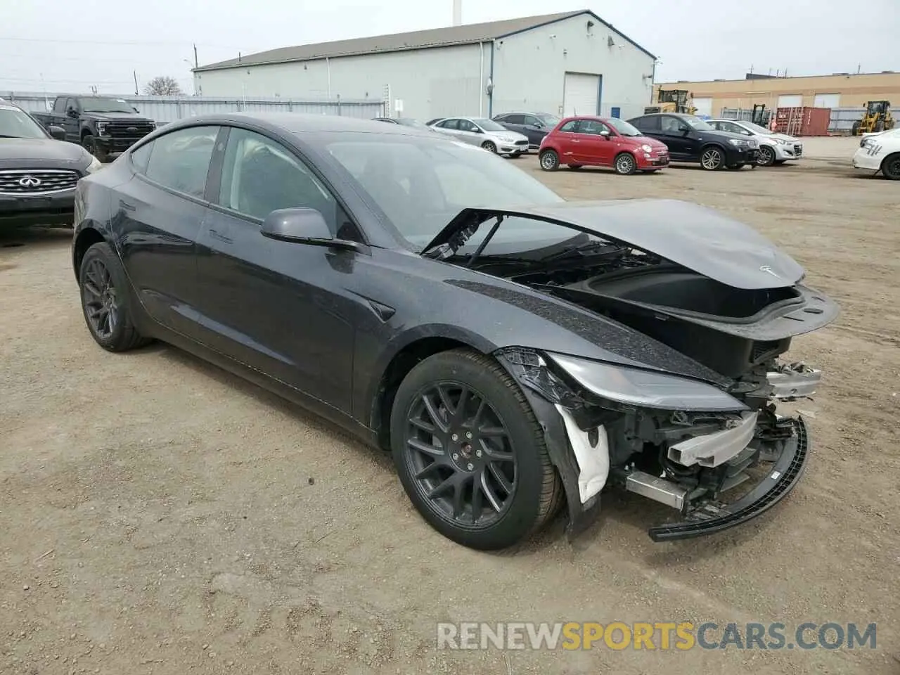 4 Photograph of a damaged car 5YJ3E1EB2SF884851 TESLA MODEL 3 2025