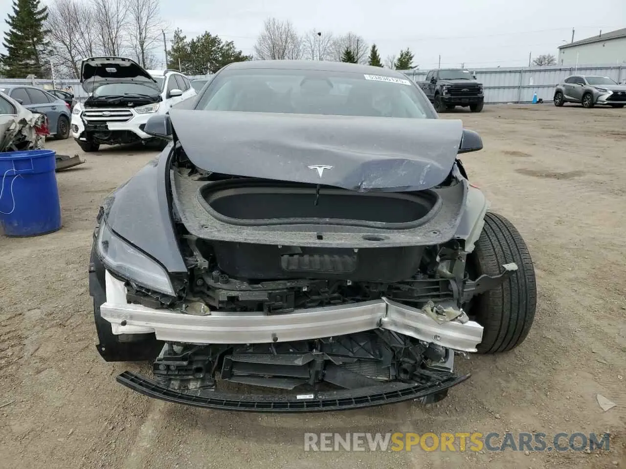 5 Photograph of a damaged car 5YJ3E1EB2SF884851 TESLA MODEL 3 2025