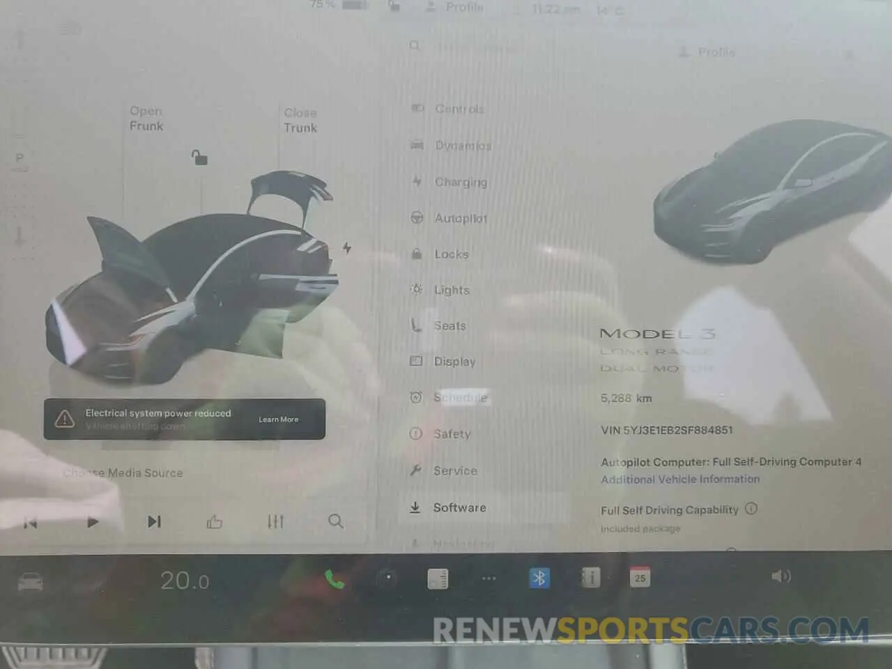 9 Photograph of a damaged car 5YJ3E1EB2SF884851 TESLA MODEL 3 2025
