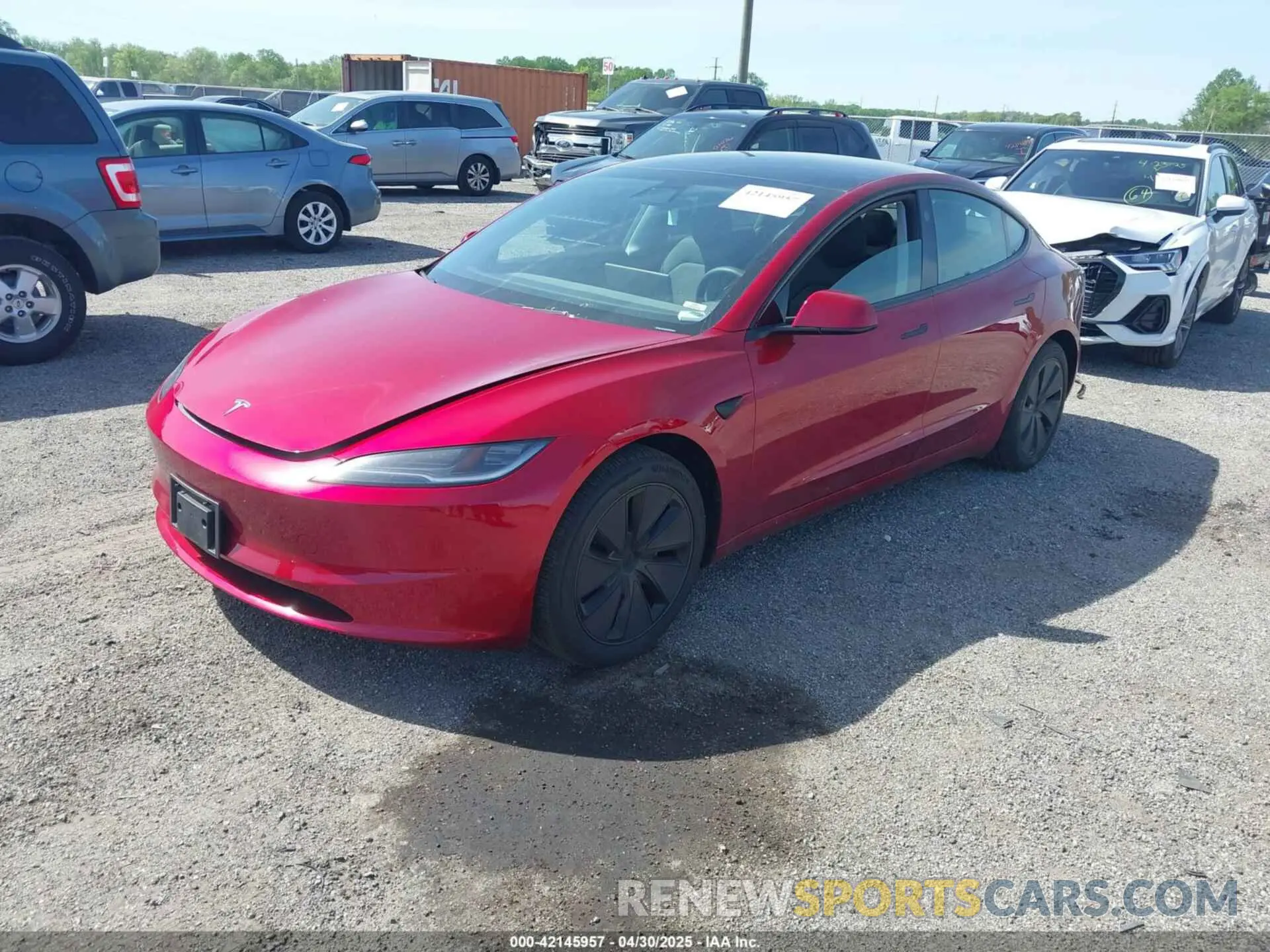 2 Photograph of a damaged car 5YJ3E1EB3SF893624 TESLA MODEL 3 2025