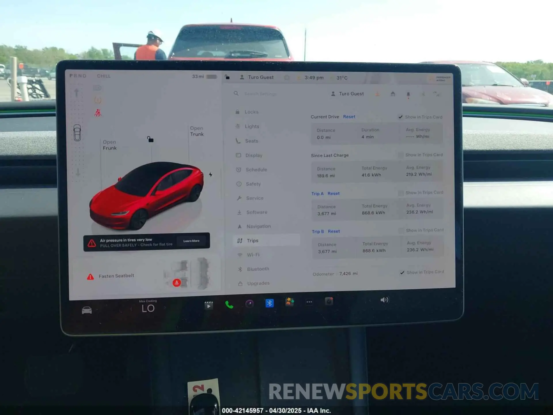 7 Photograph of a damaged car 5YJ3E1EB3SF893624 TESLA MODEL 3 2025
