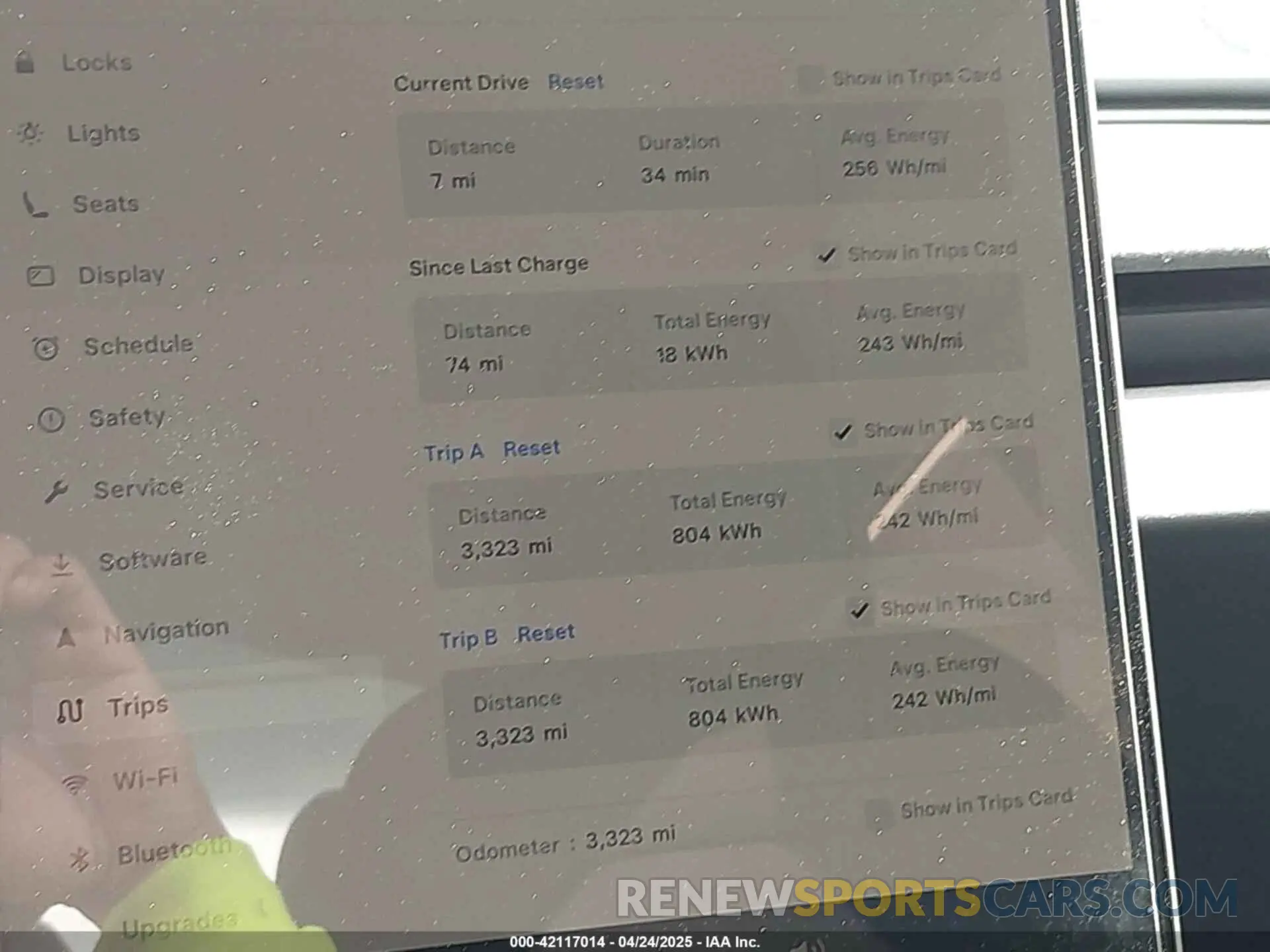 7 Photograph of a damaged car 5YJ3E1EB3SF907019 TESLA MODEL 3 2025