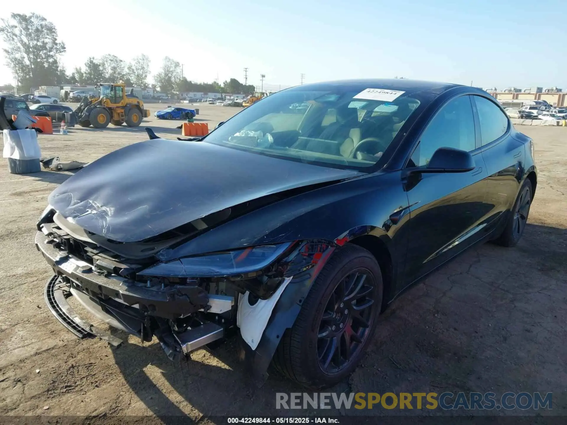 2 Photograph of a damaged car 5YJ3E1EB3SF926394 TESLA MODEL 3 2025