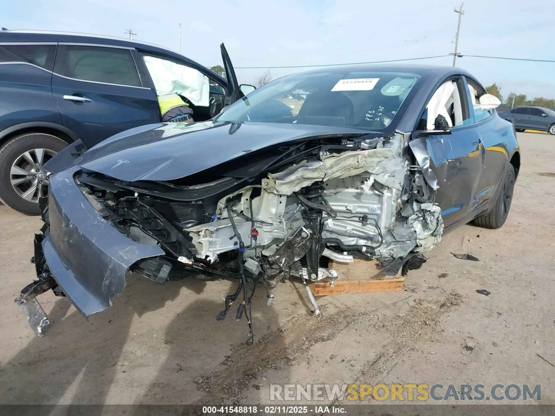 6 Photograph of a damaged car 5YJ3E1EB4SF873799 TESLA MODEL 3 2025