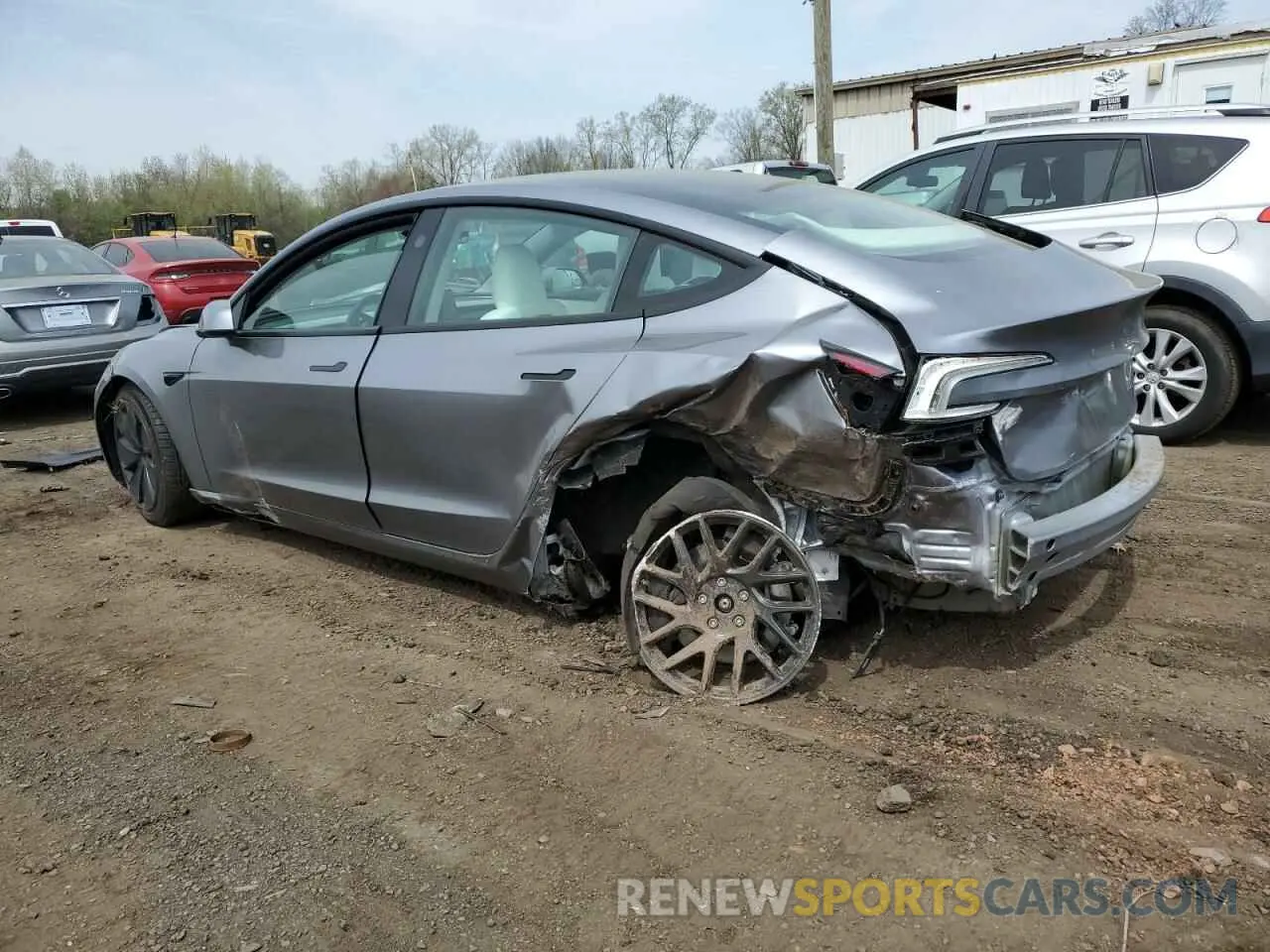 2 Photograph of a damaged car 5YJ3E1EB4SF901620 TESLA MODEL 3 2025