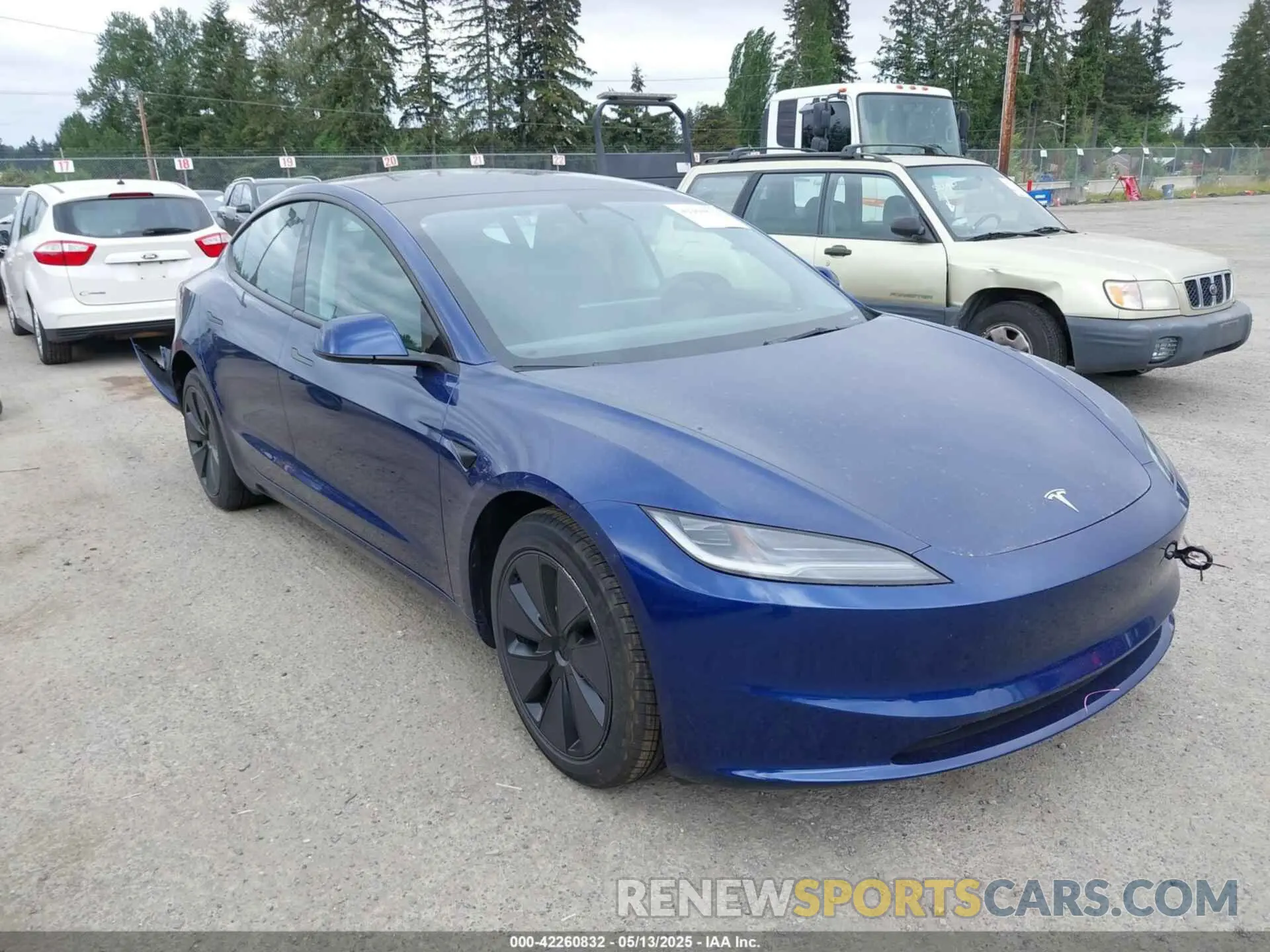 1 Photograph of a damaged car 5YJ3E1EB4SF928980 TESLA MODEL 3 2025