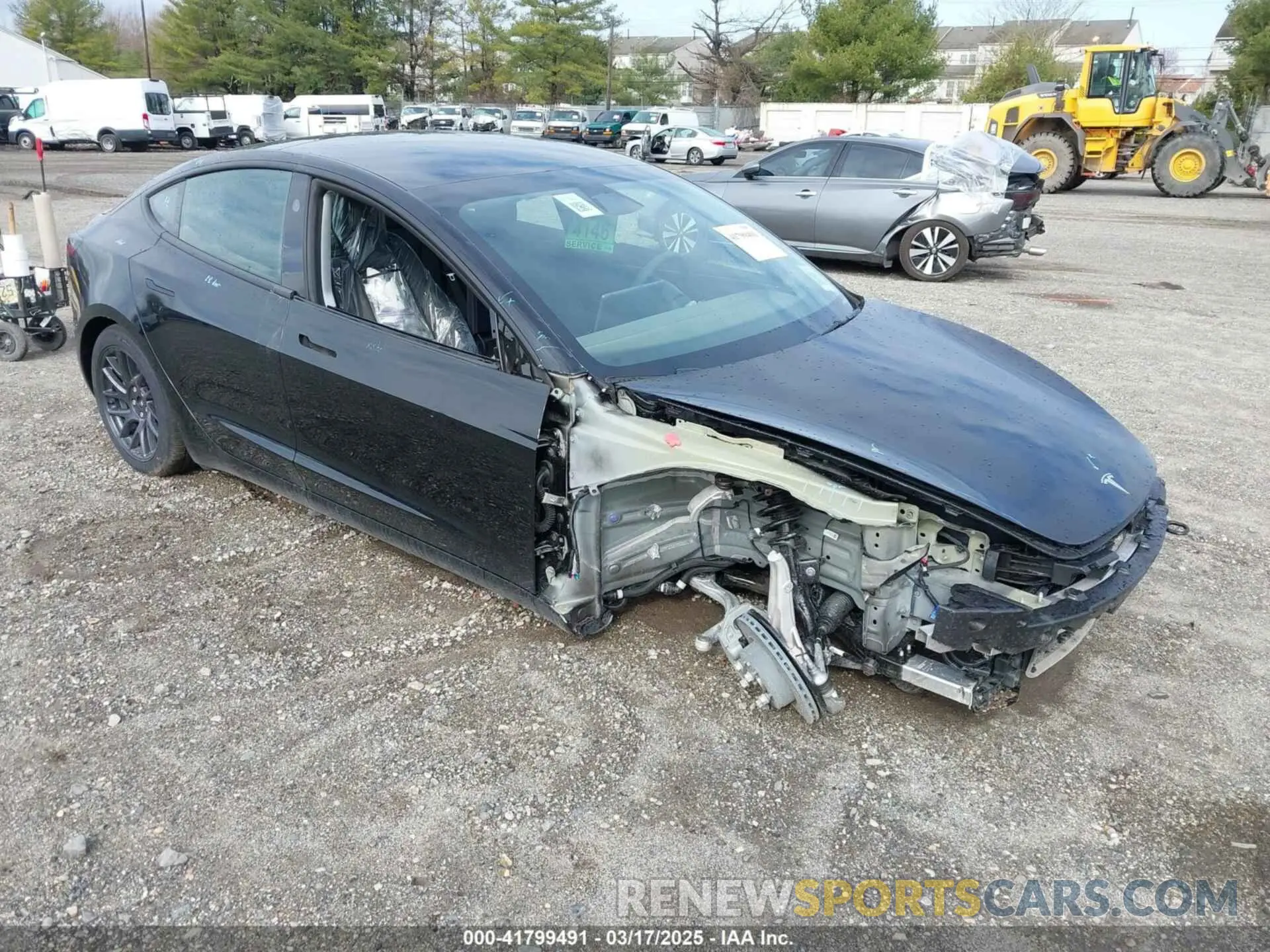 1 Photograph of a damaged car 5YJ3E1EB4SF938120 TESLA MODEL 3 2025