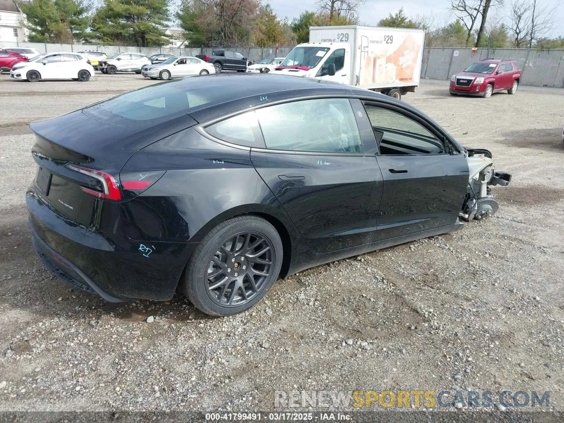 4 Photograph of a damaged car 5YJ3E1EB4SF938120 TESLA MODEL 3 2025