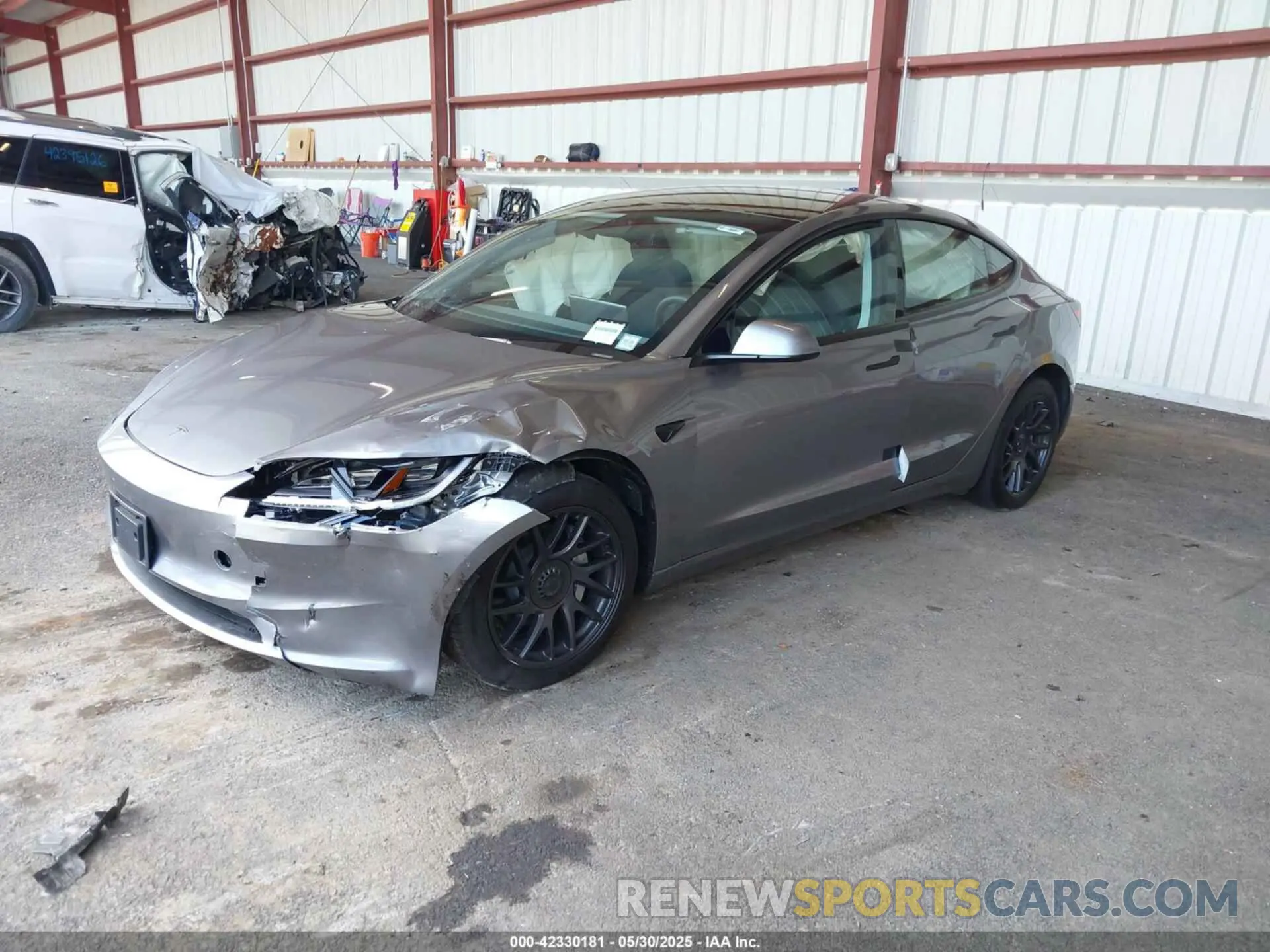 2 Photograph of a damaged car 5YJ3E1EB4SF943771 TESLA MODEL 3 2025
