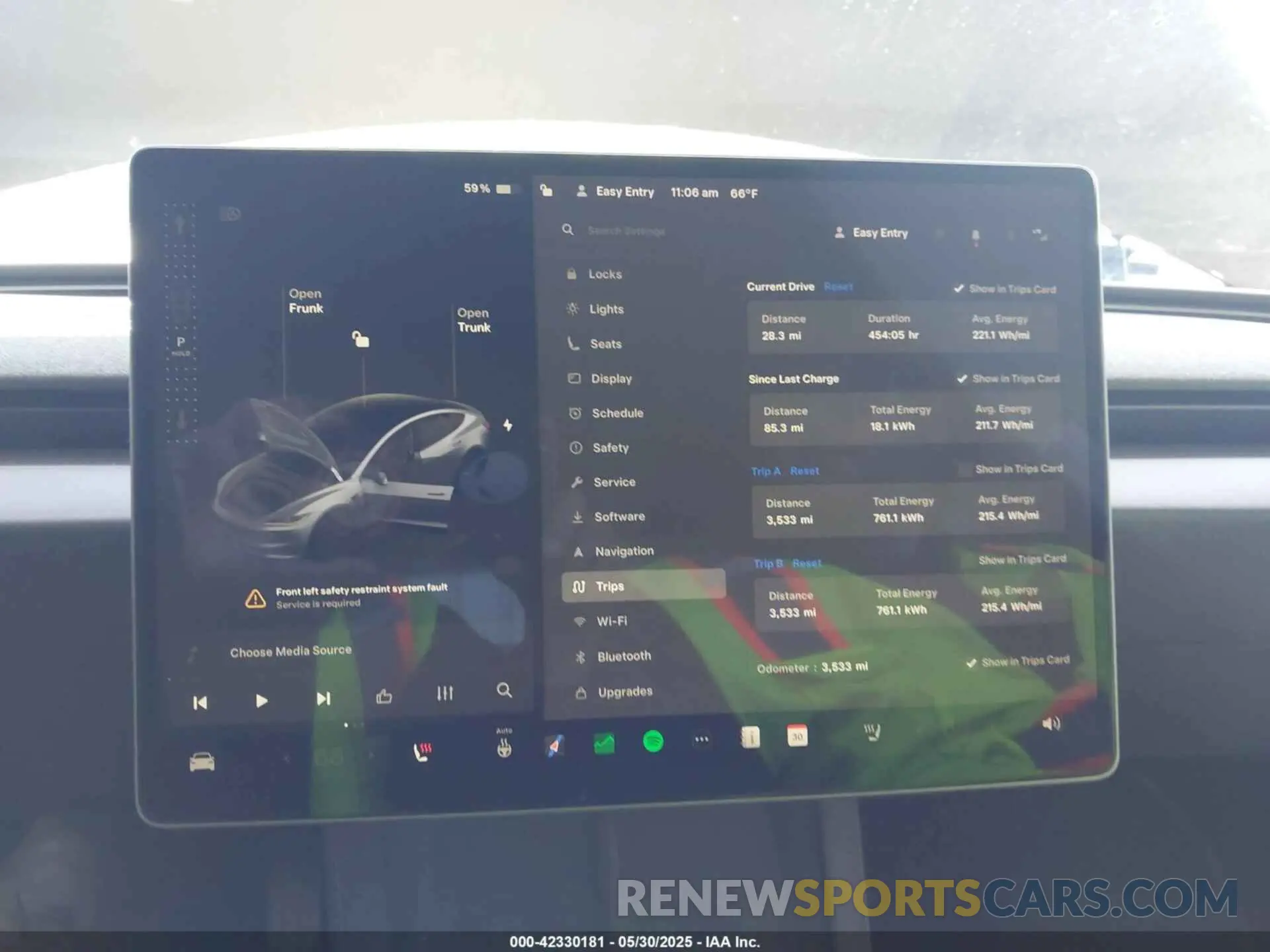 7 Photograph of a damaged car 5YJ3E1EB4SF943771 TESLA MODEL 3 2025