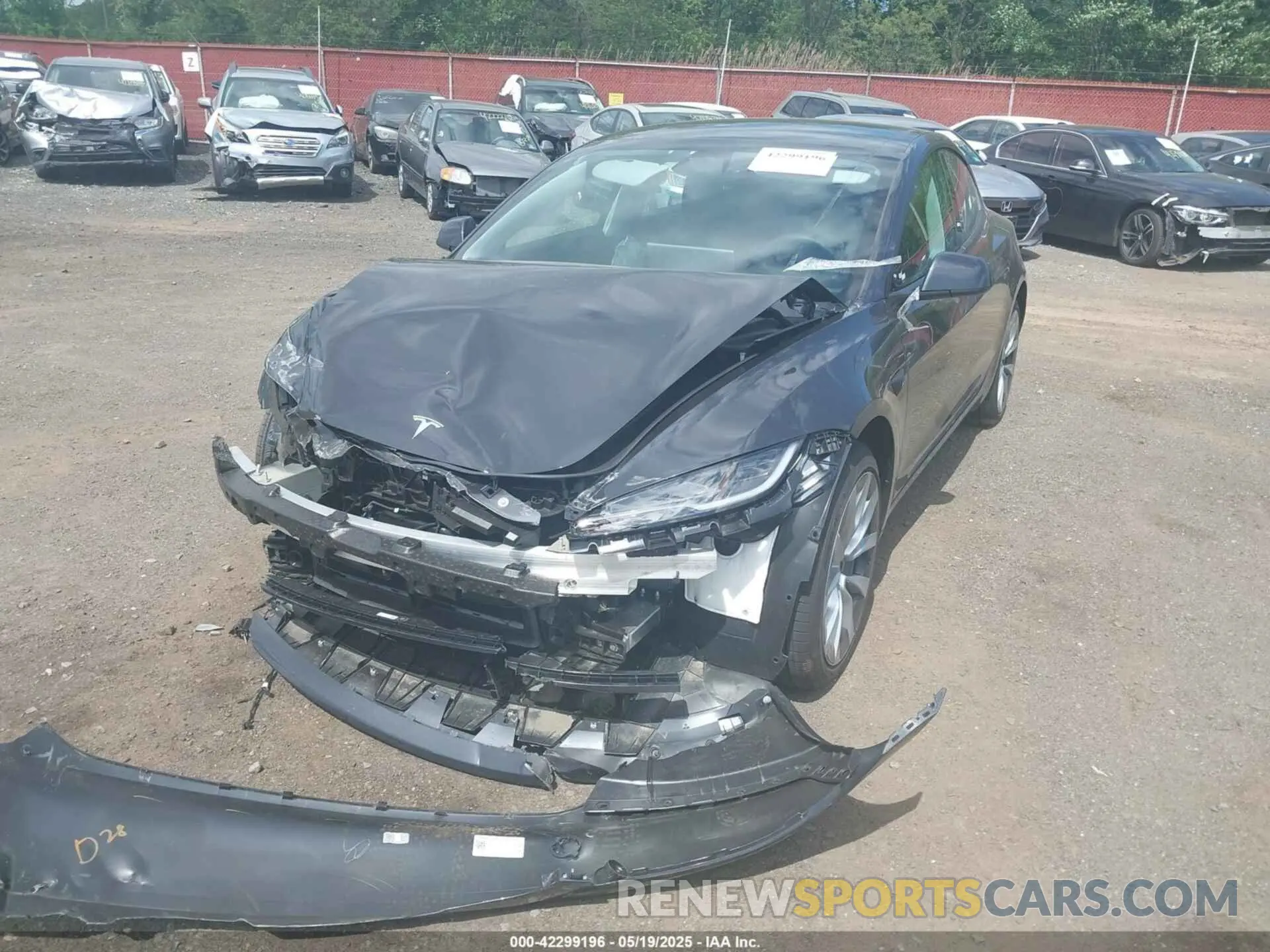 6 Photograph of a damaged car 5YJ3E1EB4SF964054 TESLA MODEL 3 2025