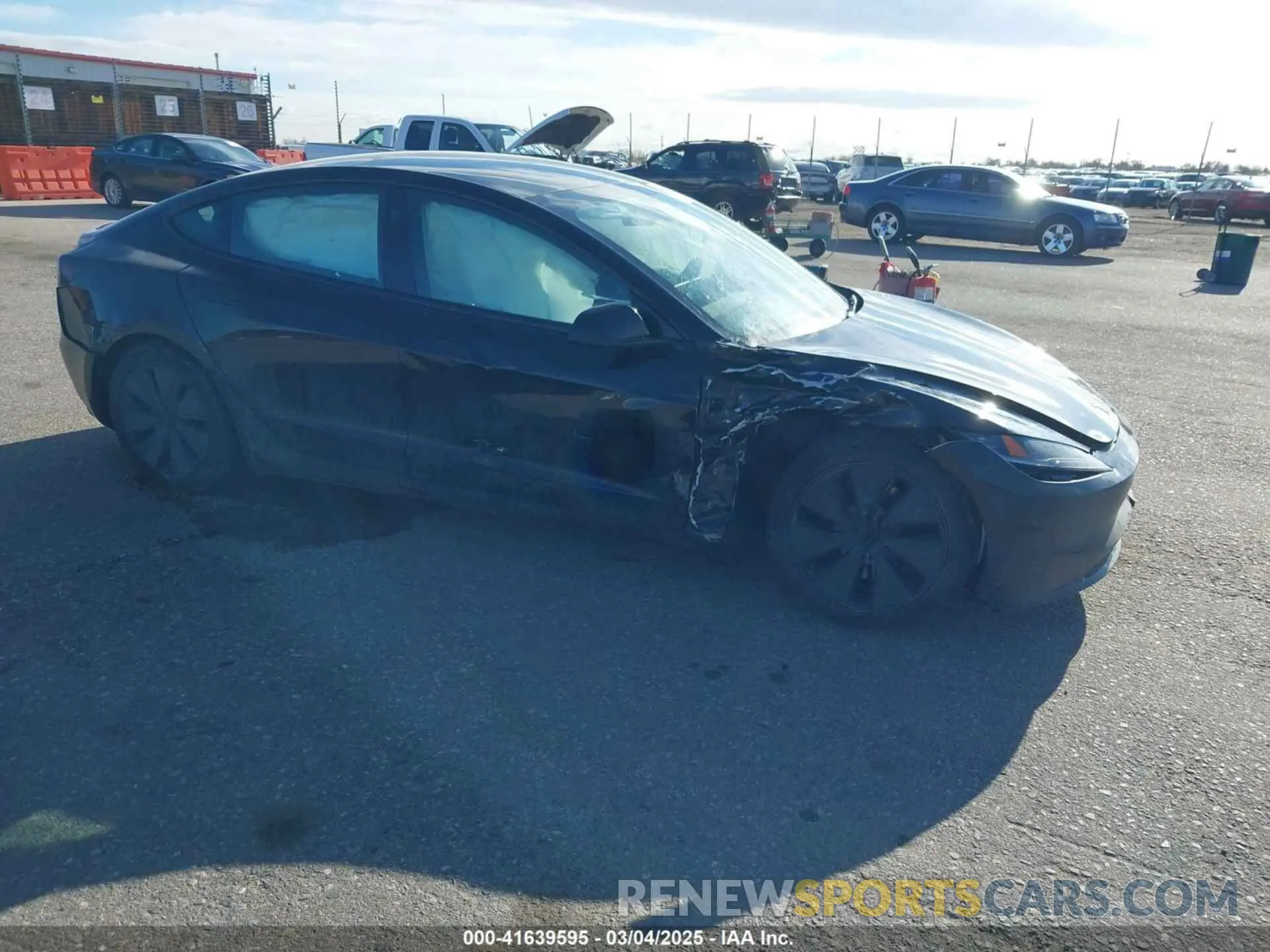 1 Photograph of a damaged car 5YJ3E1EB5SF877778 TESLA MODEL 3 2025