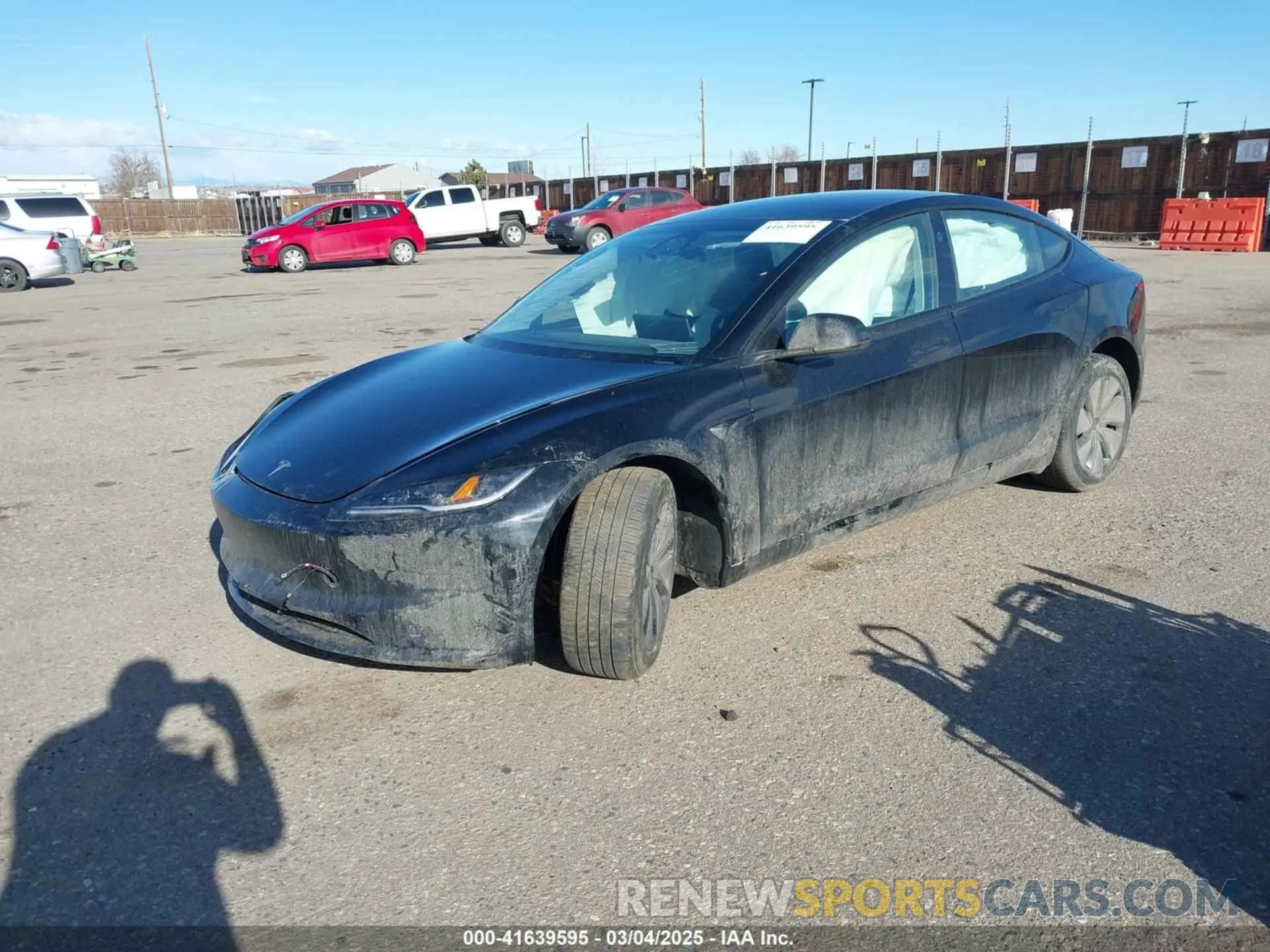 2 Photograph of a damaged car 5YJ3E1EB5SF877778 TESLA MODEL 3 2025