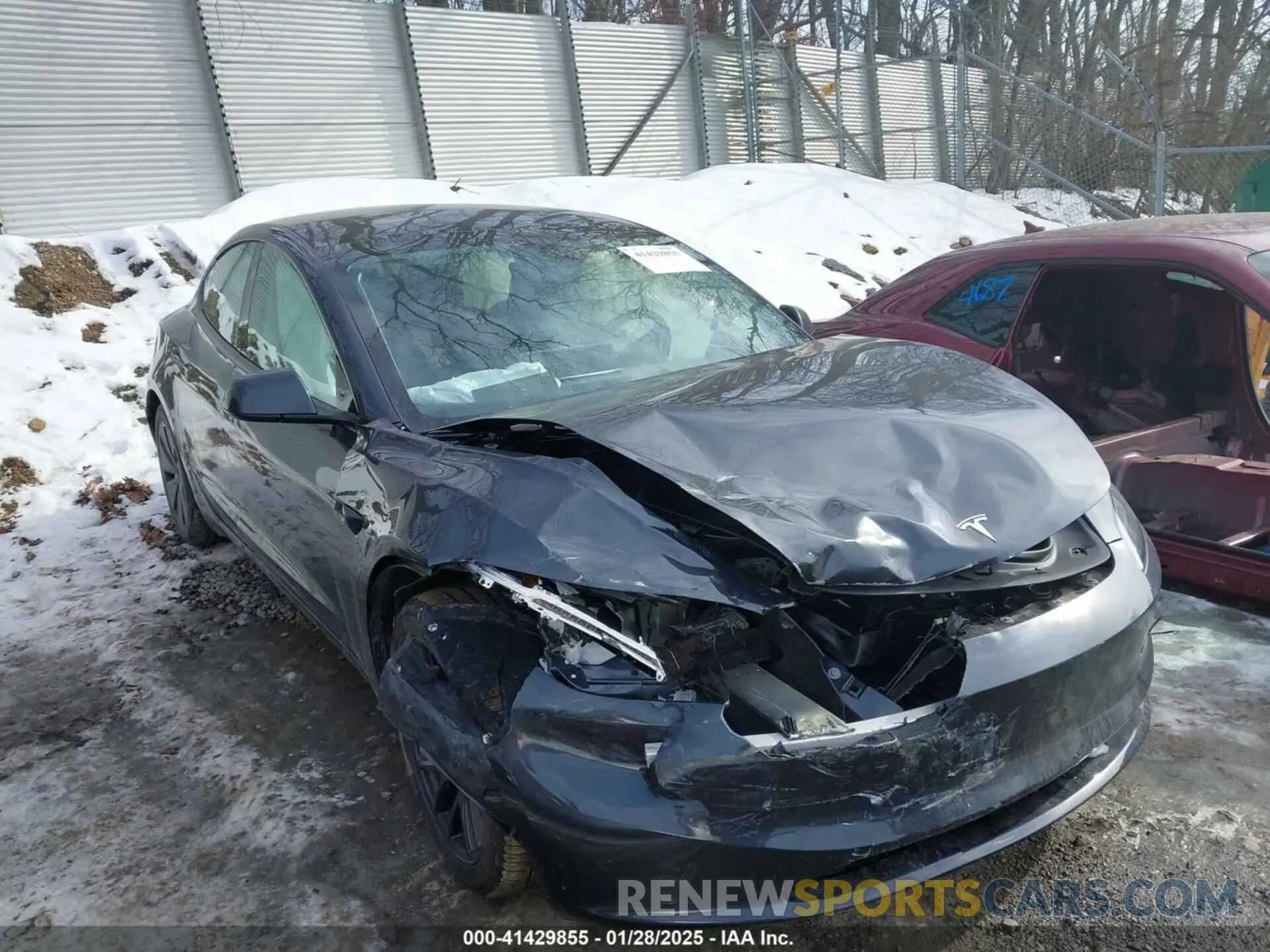 1 Photograph of a damaged car 5YJ3E1EB5SF880681 TESLA MODEL 3 2025