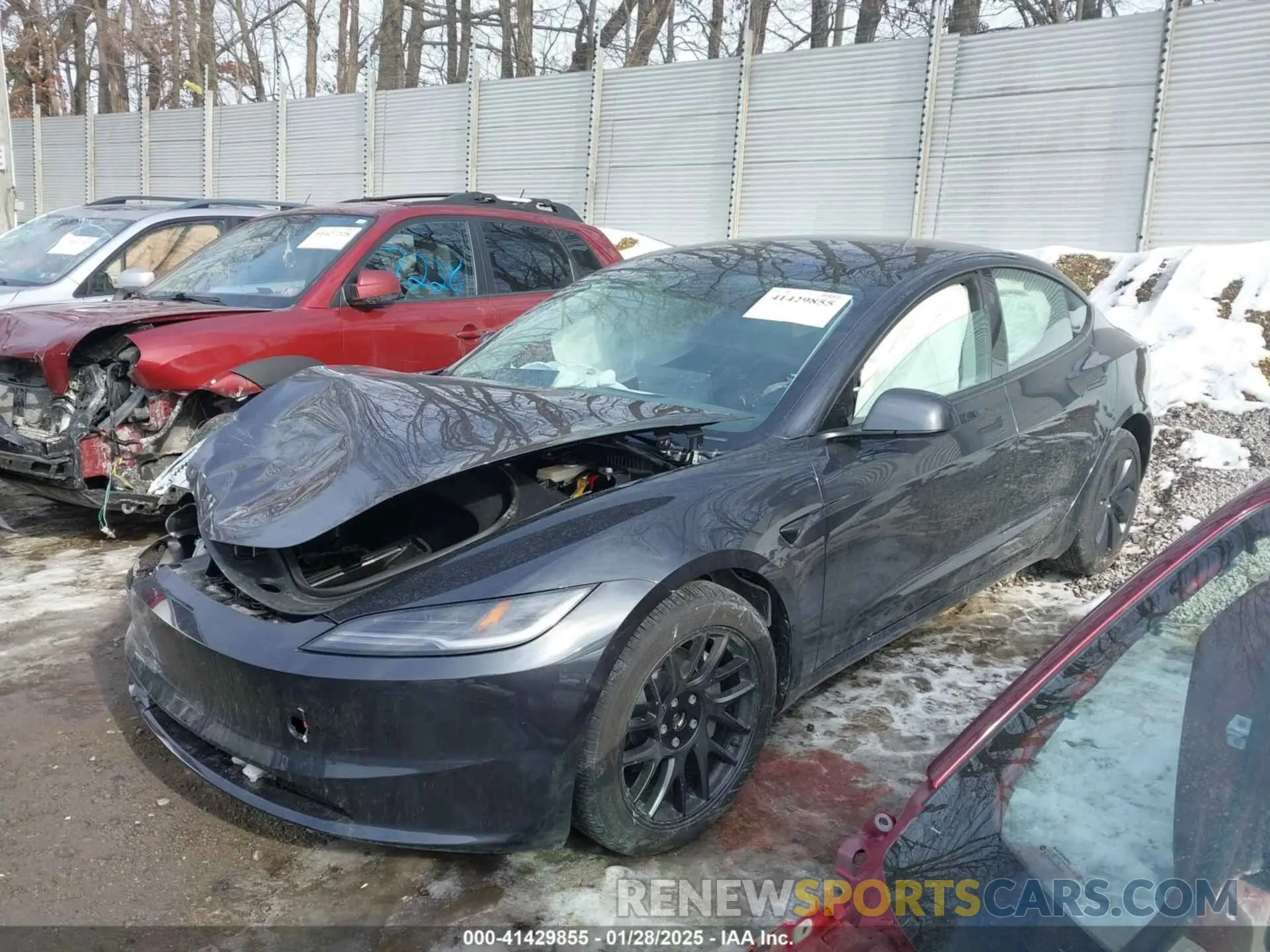 2 Photograph of a damaged car 5YJ3E1EB5SF880681 TESLA MODEL 3 2025
