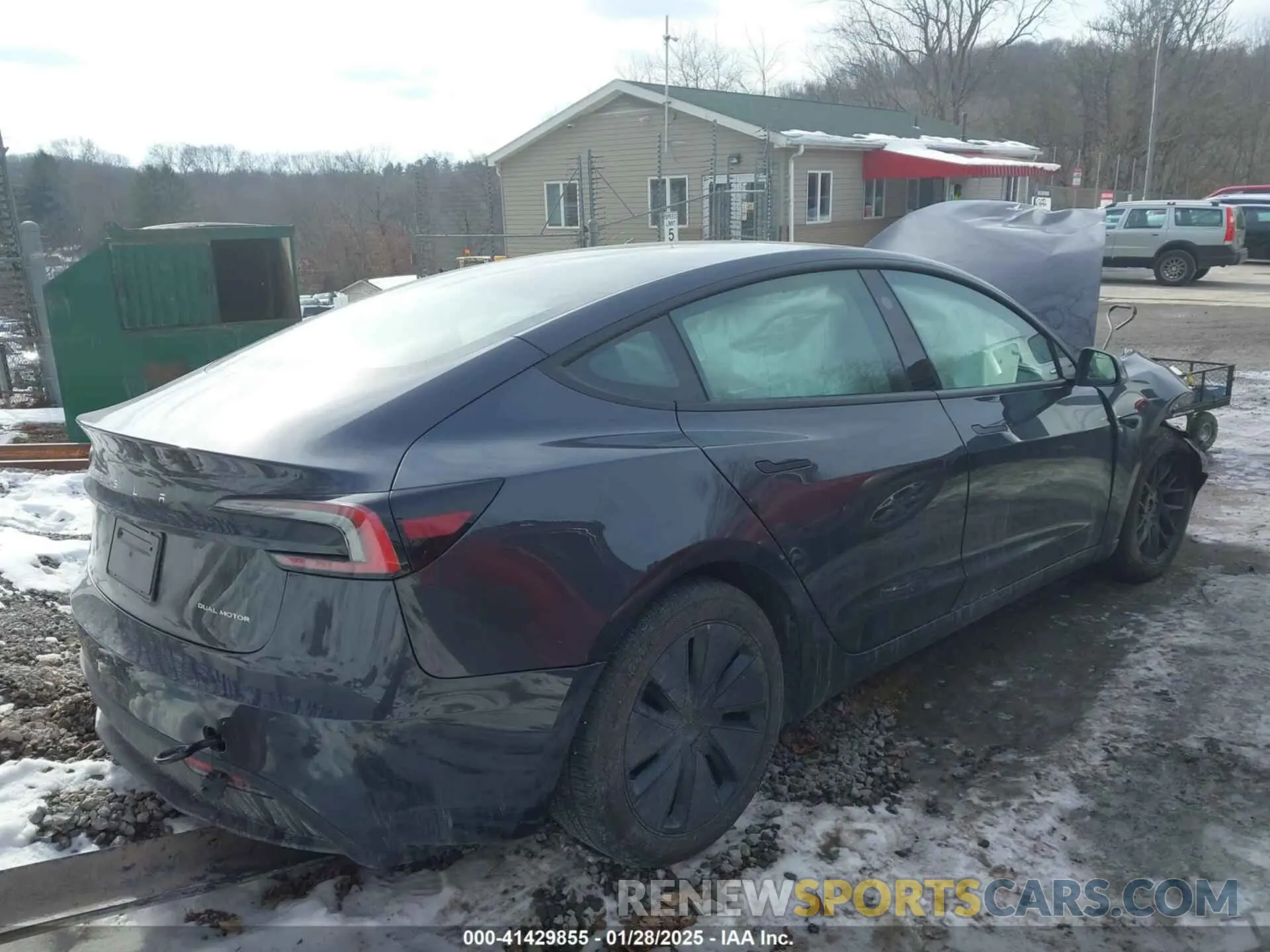 4 Photograph of a damaged car 5YJ3E1EB5SF880681 TESLA MODEL 3 2025